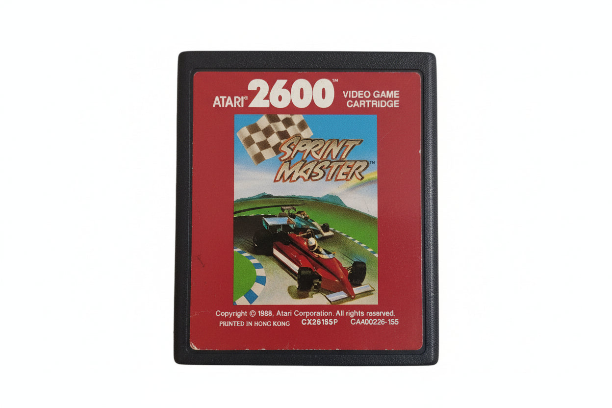 SPRINTMASTER Atari 2600 Cartridge Game Only  WORKING 1988