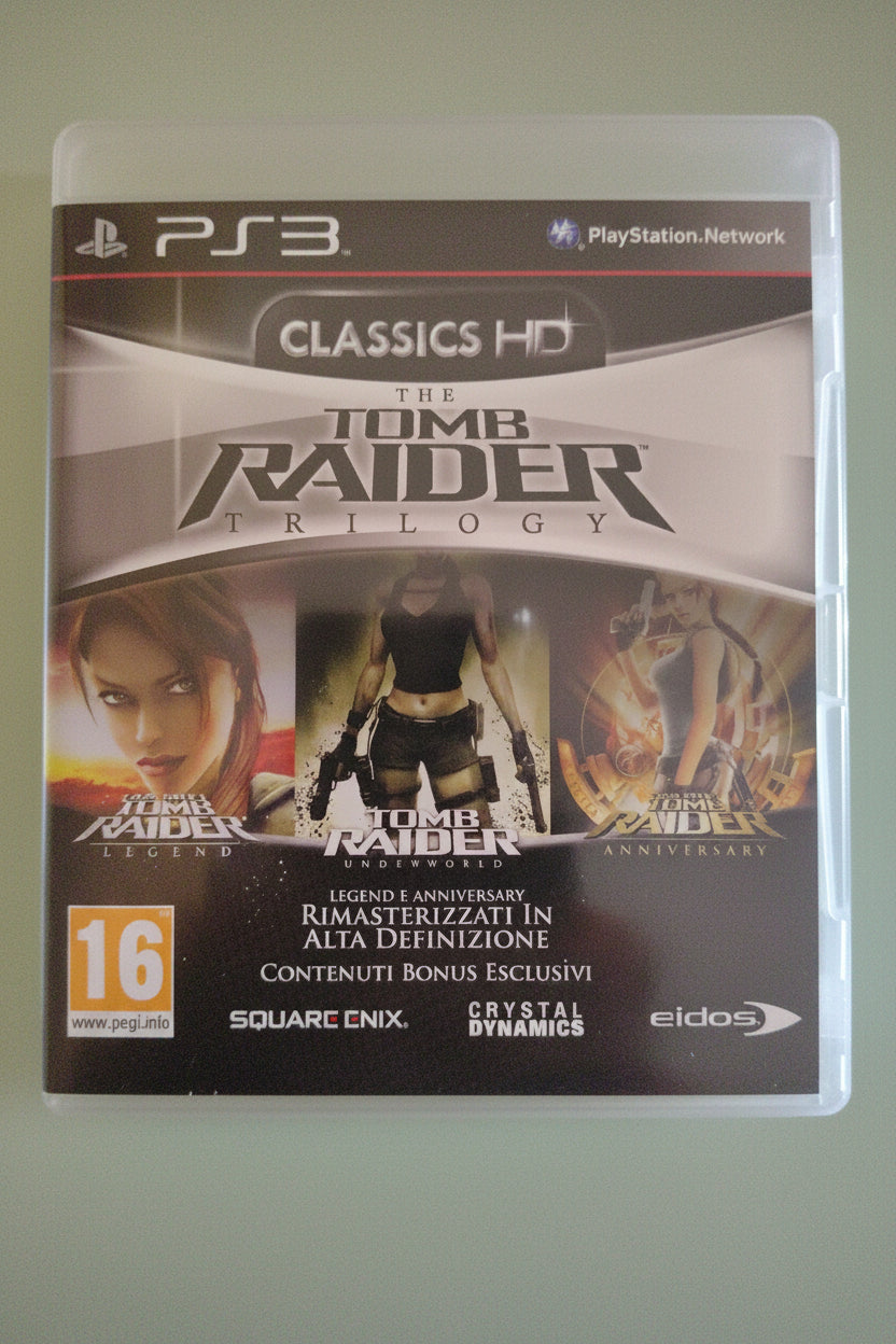 THE TOMB RAIDER TRILOGY CLASSICS HD SONY PS3 PLAYSTATION 3 PAL ITALIANO COMPLETO