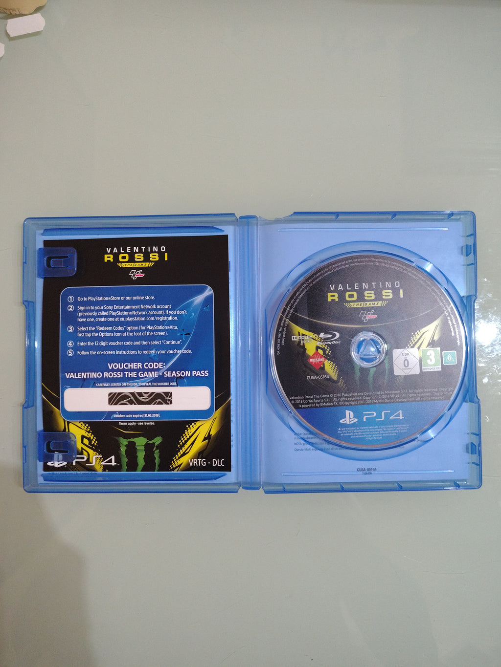 VALENTINO ROSSI THE GAME PS4 GIOCO UFFICIALE MOTOGP ITALIANO PLAYSTATION 4