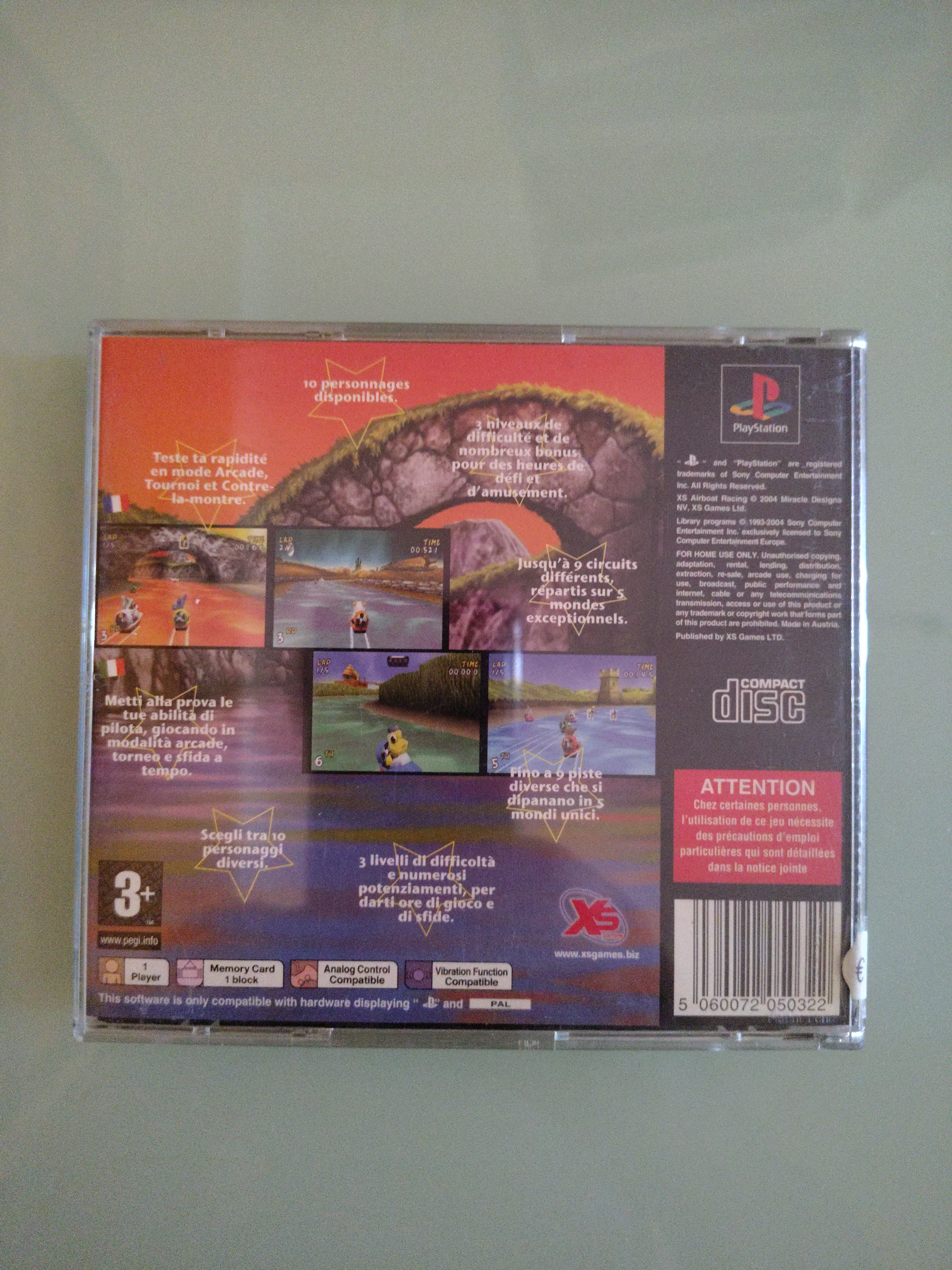 XS Airboat Racing GIOCO PS1 VERSIONE ITALIANA