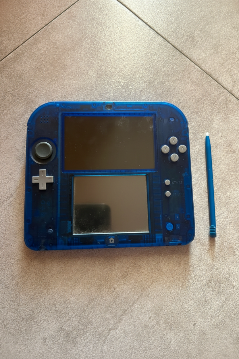 Nintendo 2DS Blu Trasparente buone condizioni