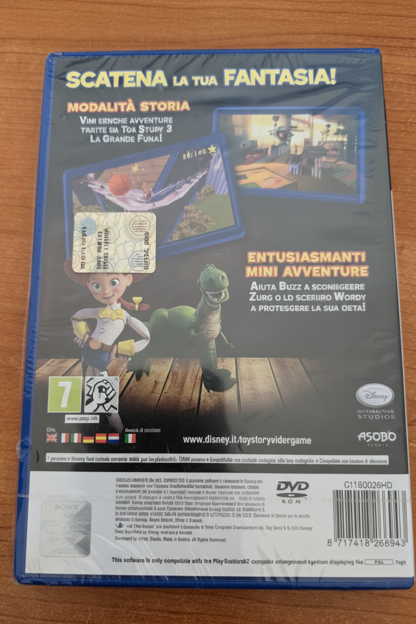 PS2 TOY STORY 3 LA GRANDE FUGA PLAYSTATION 2 PAL ITALIANO NUOVO SIGILLATO (GUARDA FOTO)