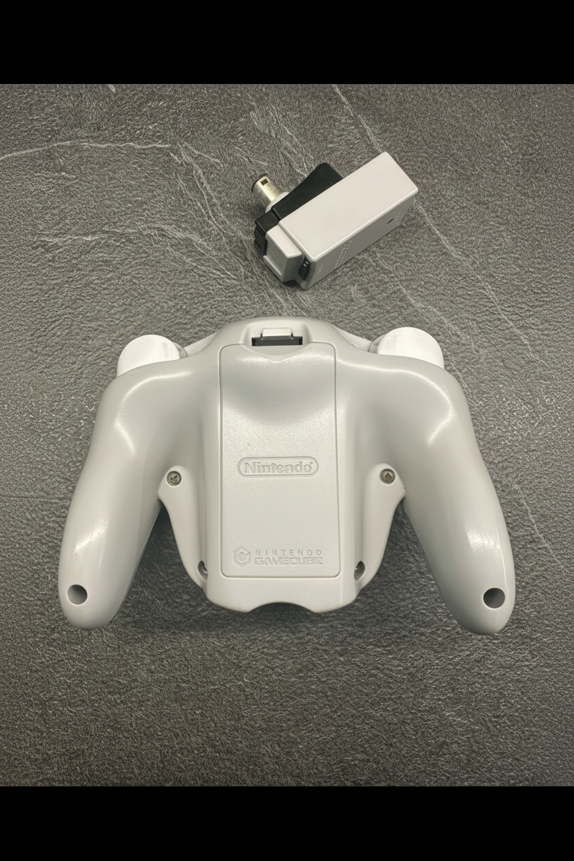 Controller wireless grigio Nintendo GameCube WaveBird con ricevitore
