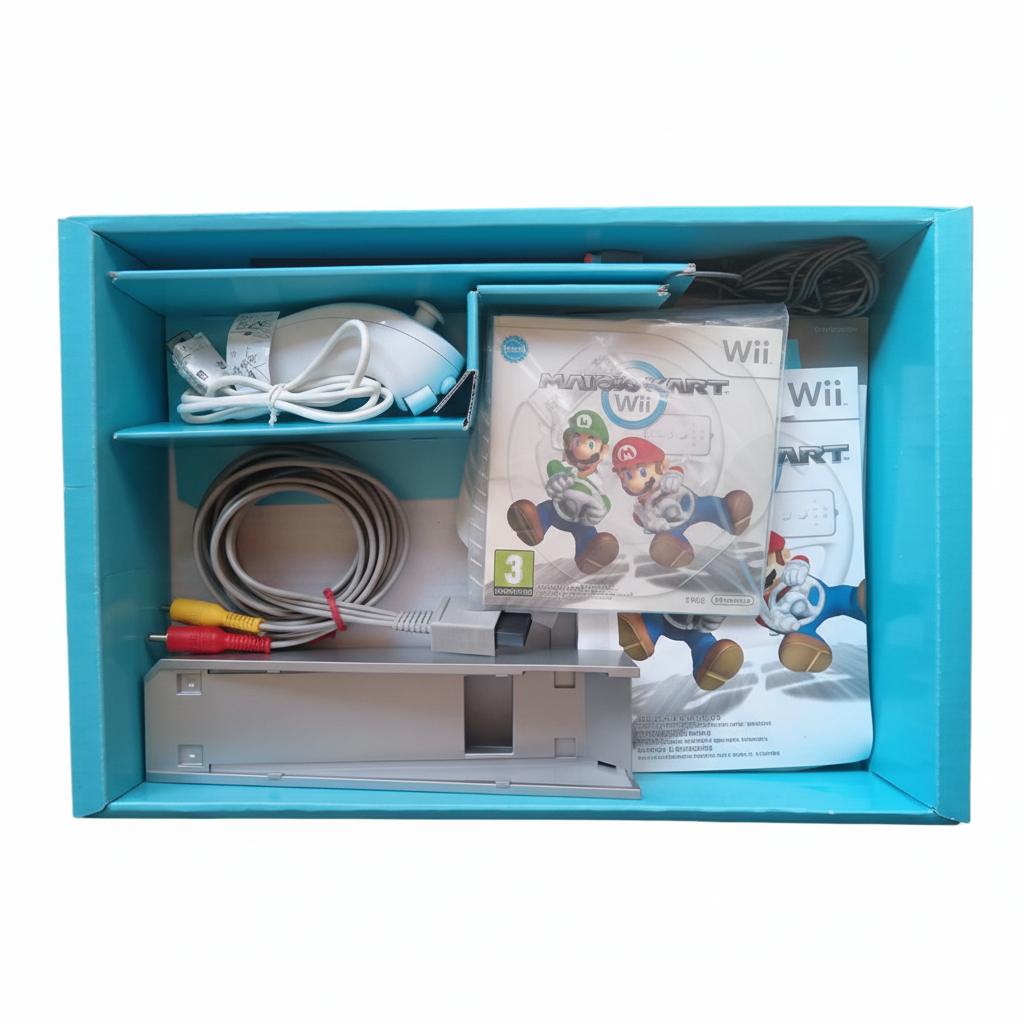 Console Nintendo Wii Super Mario Kart Edition Videogame Game Gioco Completa ( legge giochi game cube)