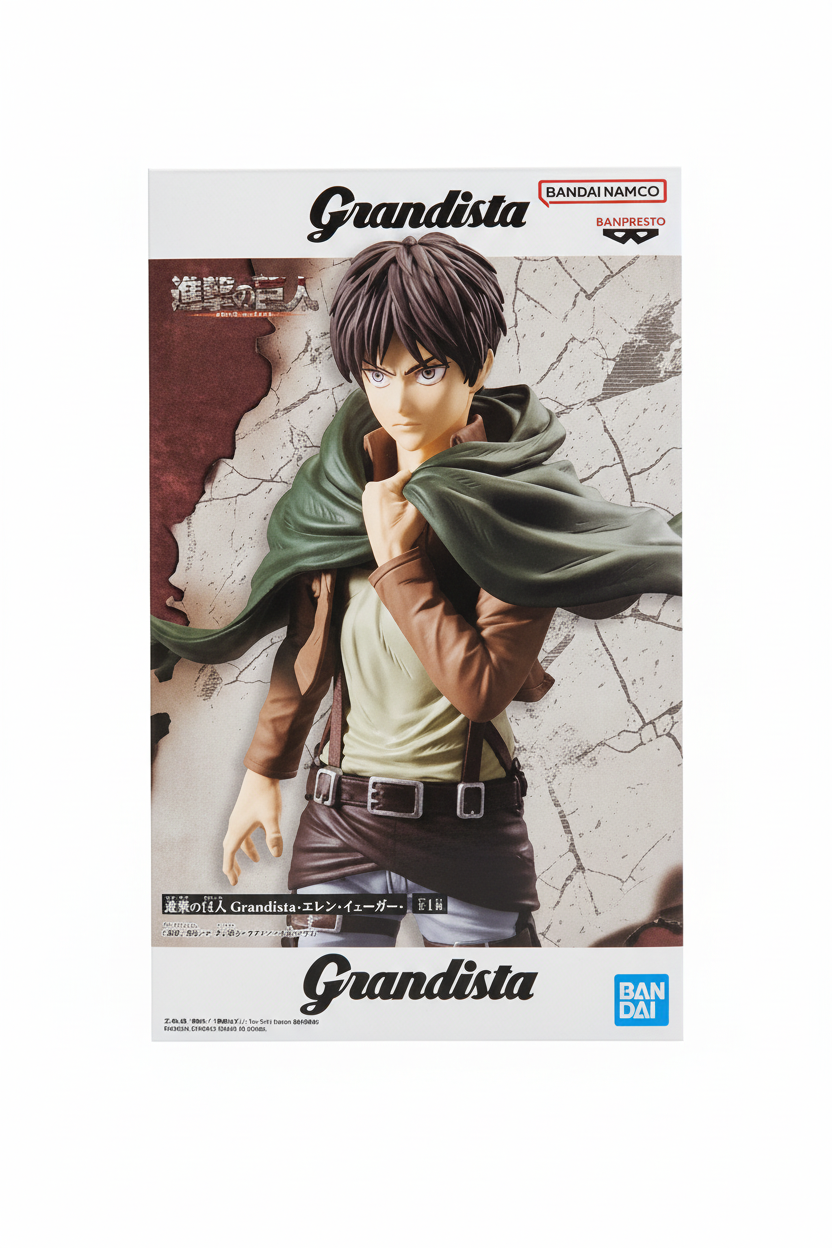 Attack on Titan Grandista Eren Yeager Figura Anime GIAPPONE BANPRESTO