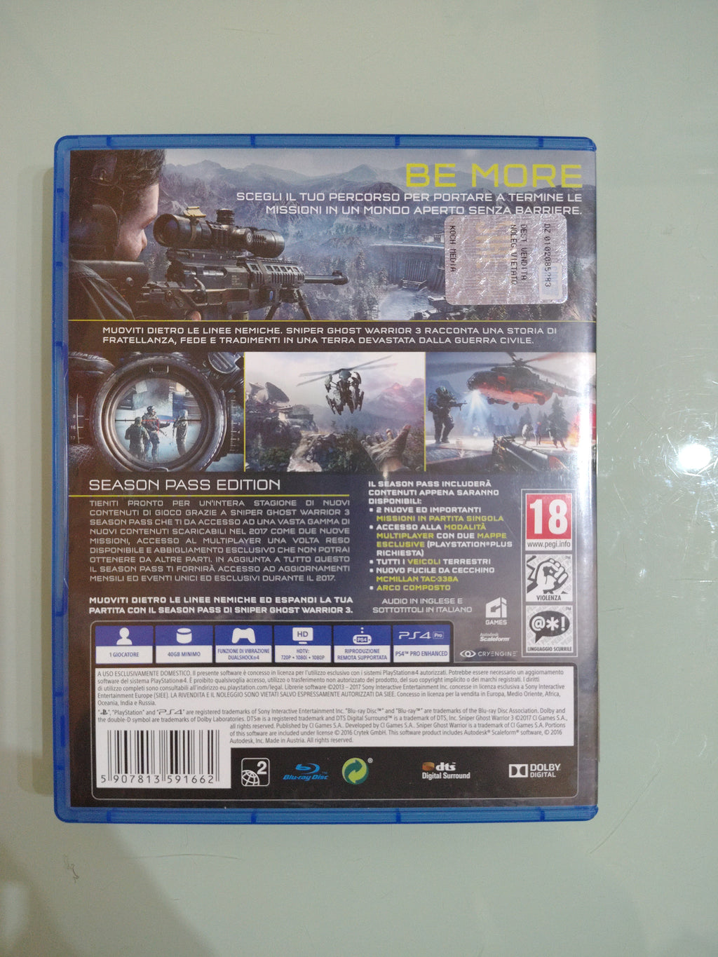 SNIPER GHOST WARRIOR 3 SEASON PASS EDITION SONY PS4