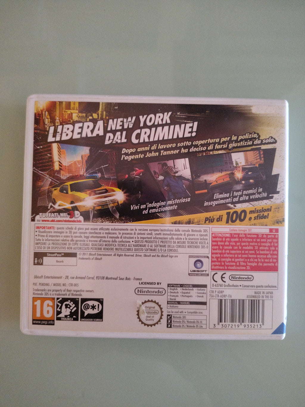 Driver Renegade 3D Nintendo 3DS Edizione italiana