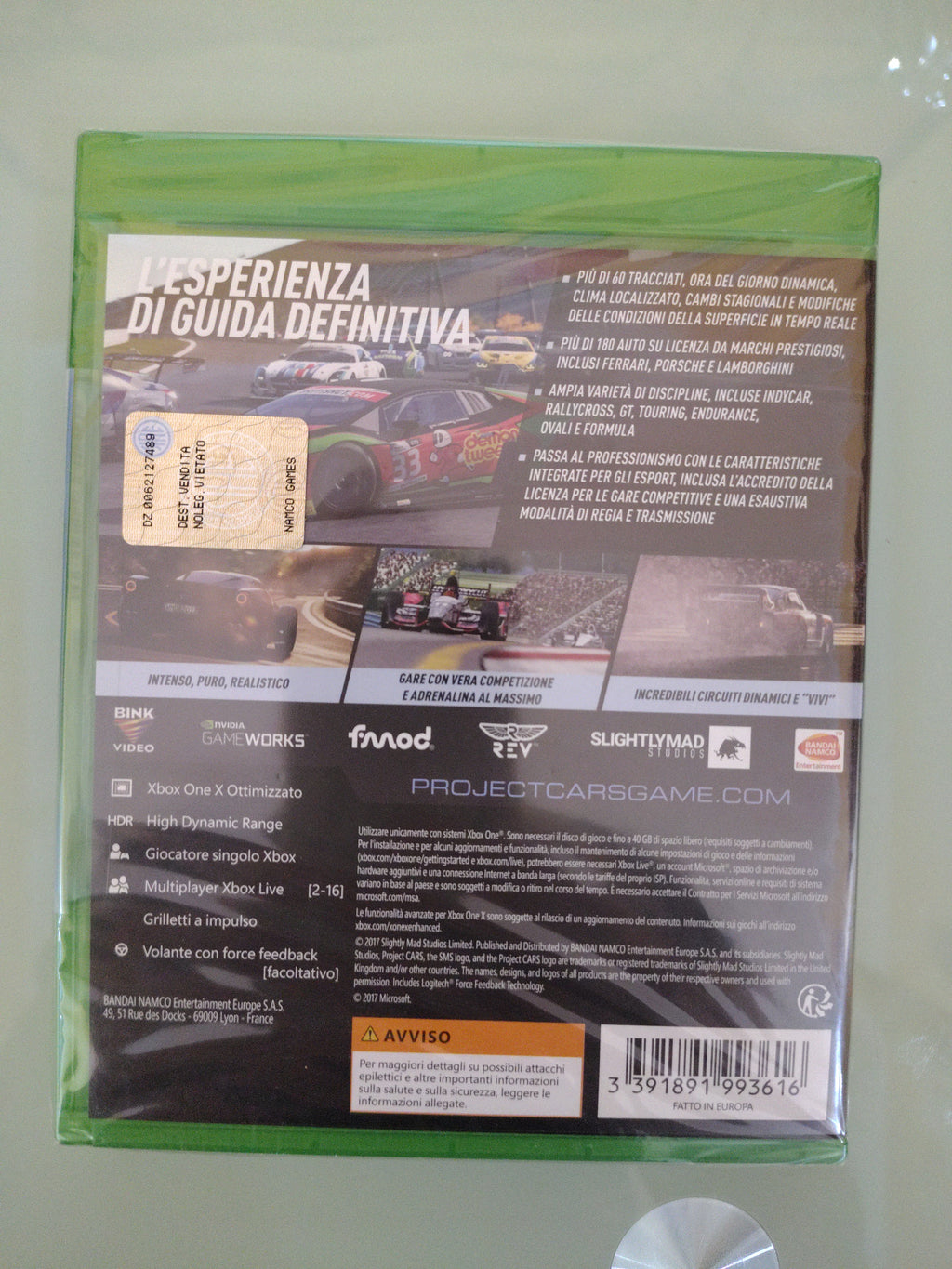 Project Cars 2 II - Microsoft XBox One - PAL New Nuovo Sealed