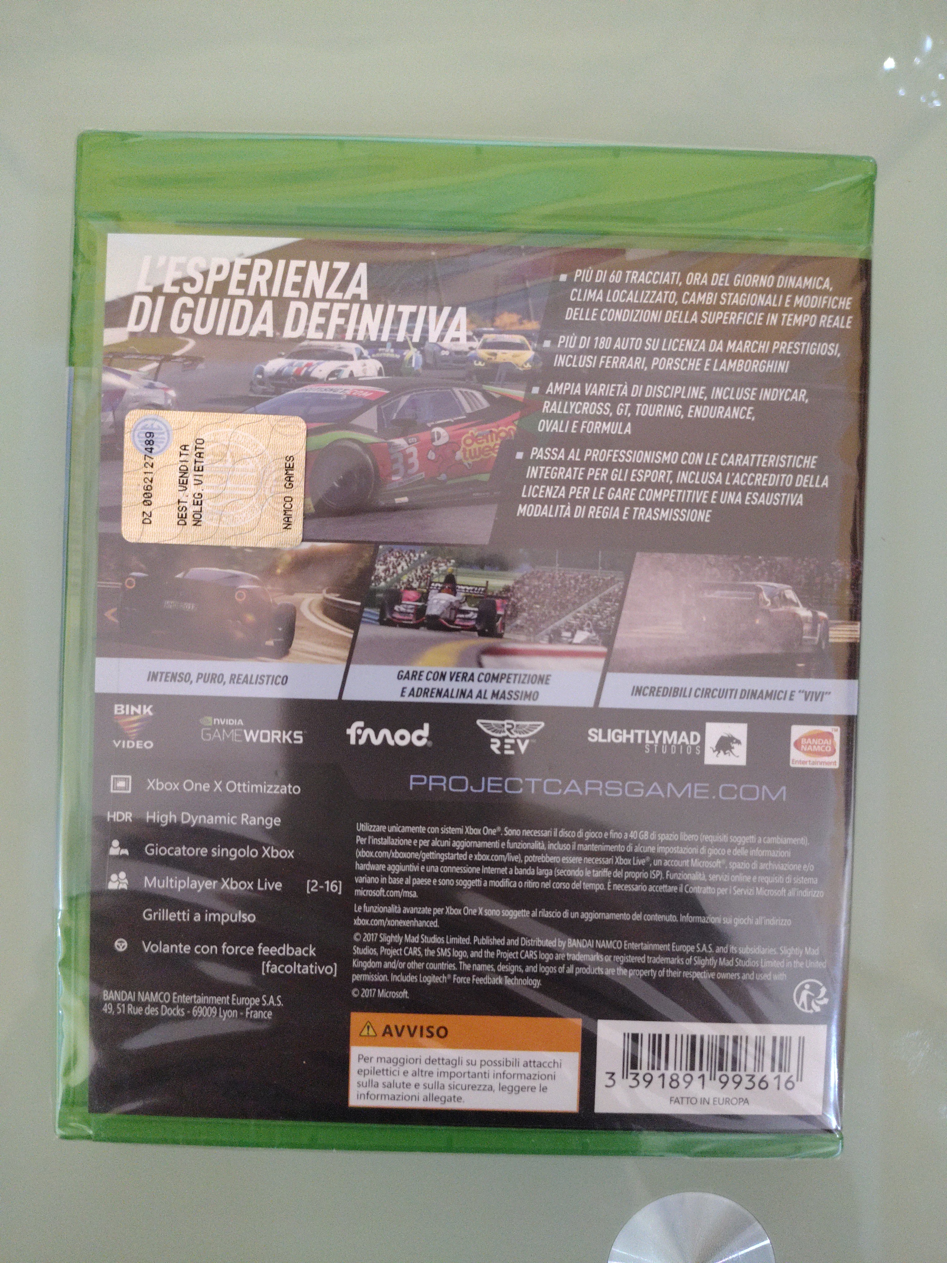 Project Cars 2 II - Microsoft XBox One - PAL New Nuovo Sealed