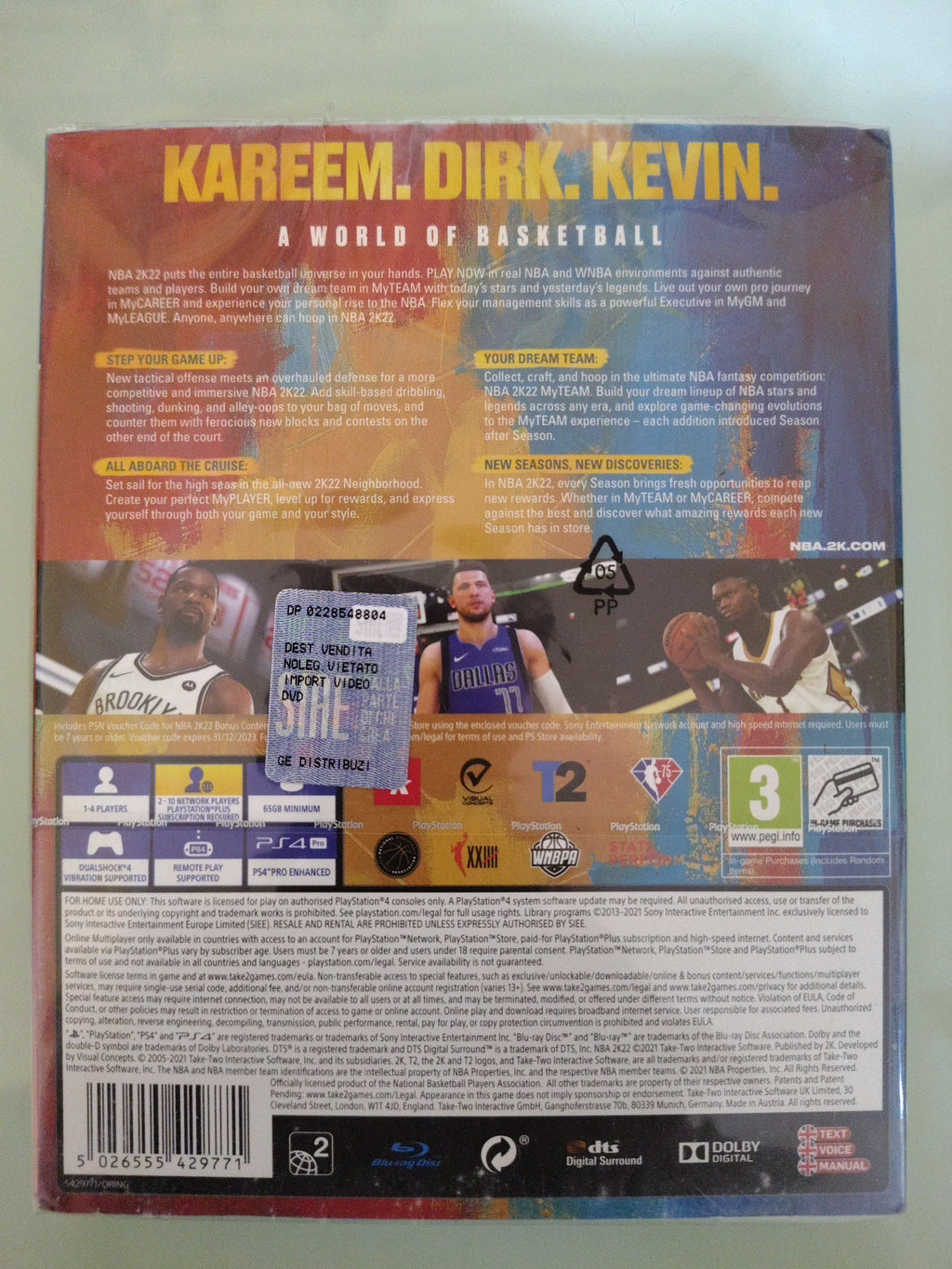 nba 2k22 75th anniversary edition ( sigillato)