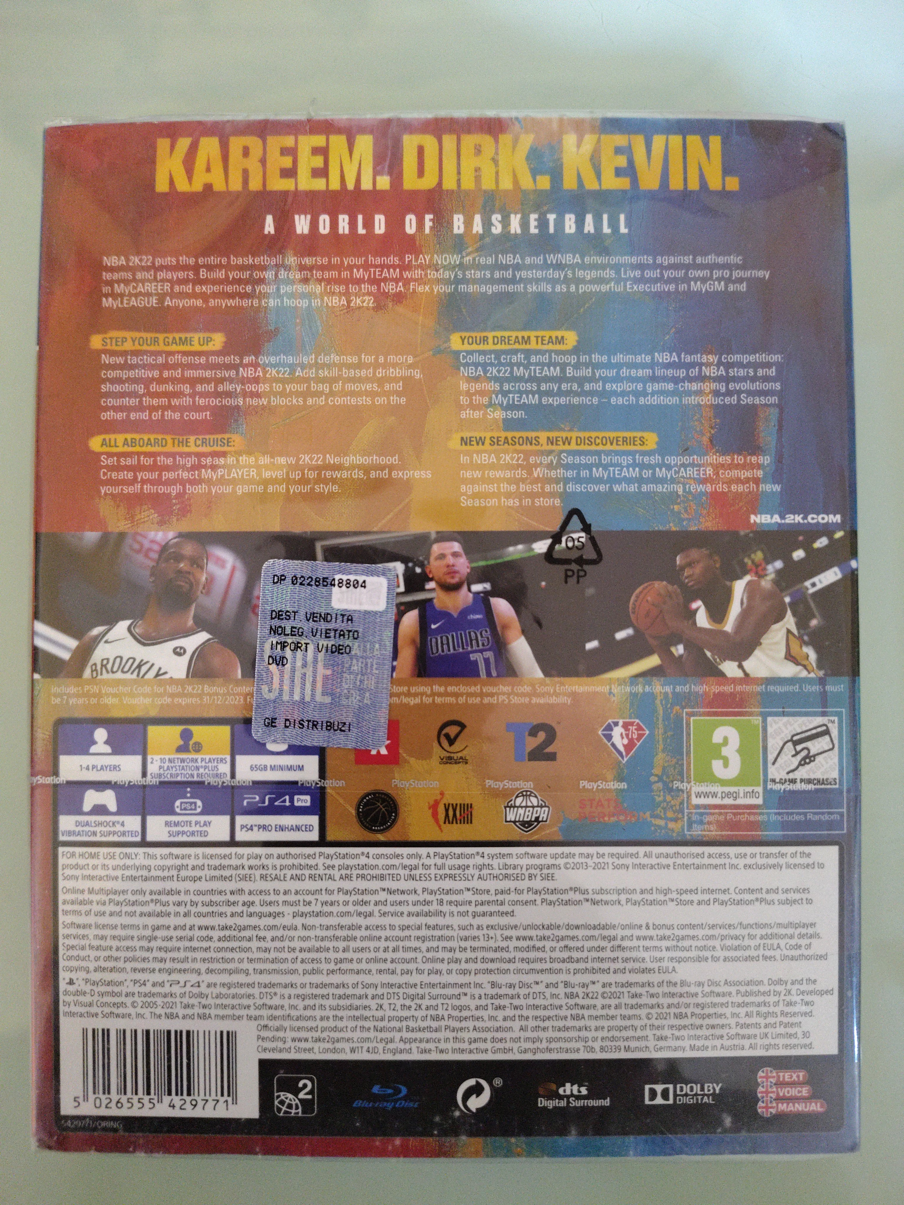 nba 2k22 75th anniversary edition ( sigillato)