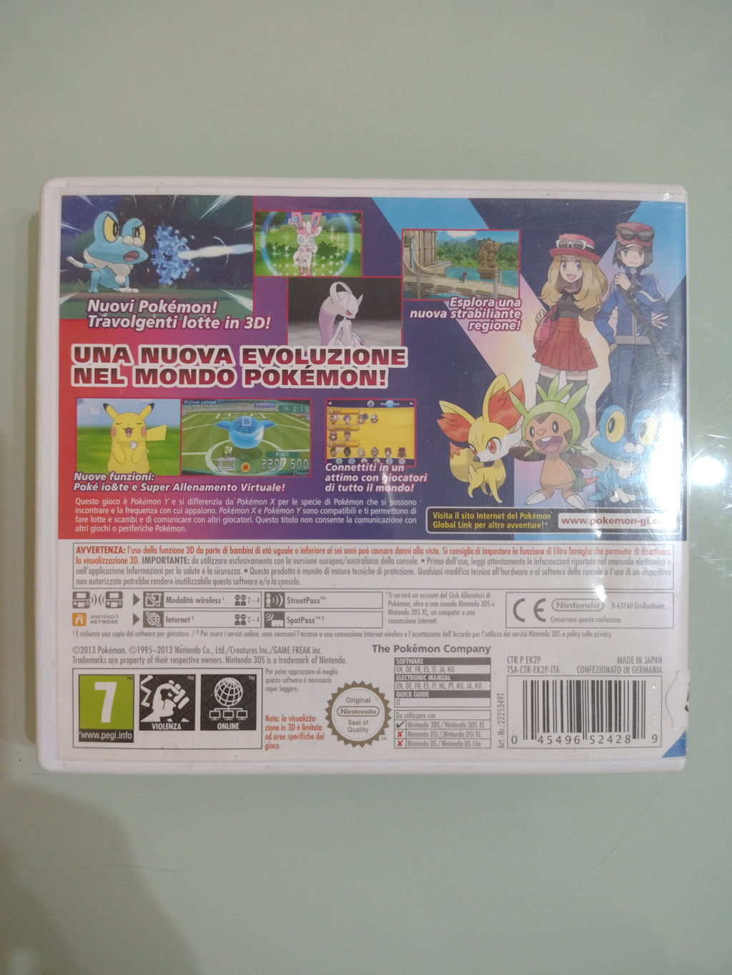 Pokemon Y GIOCO 3DS 2DS VERSIONE ITALIANA
