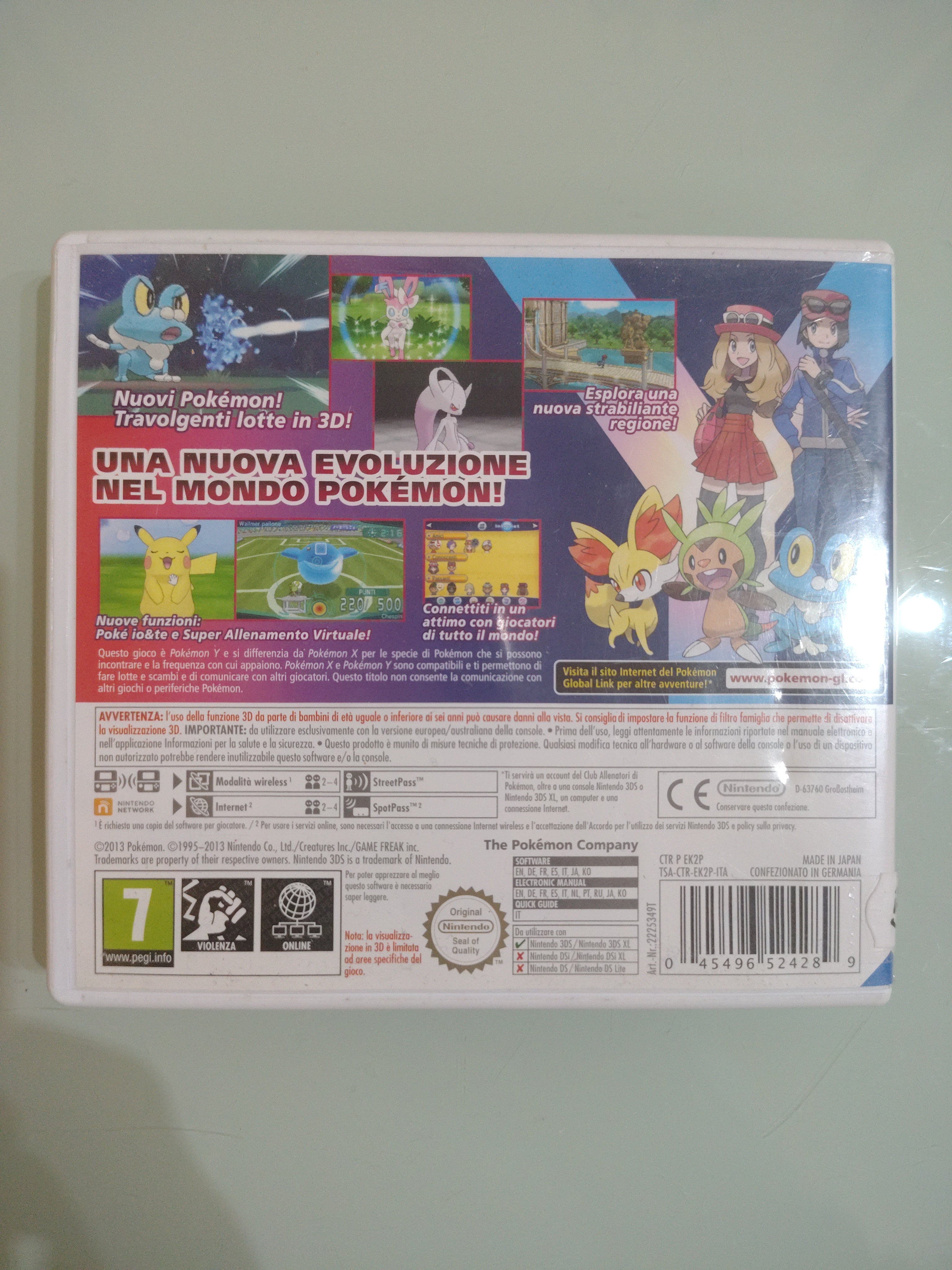 Pokemon Y GIOCO 3DS 2DS VERSIONE ITALIANA