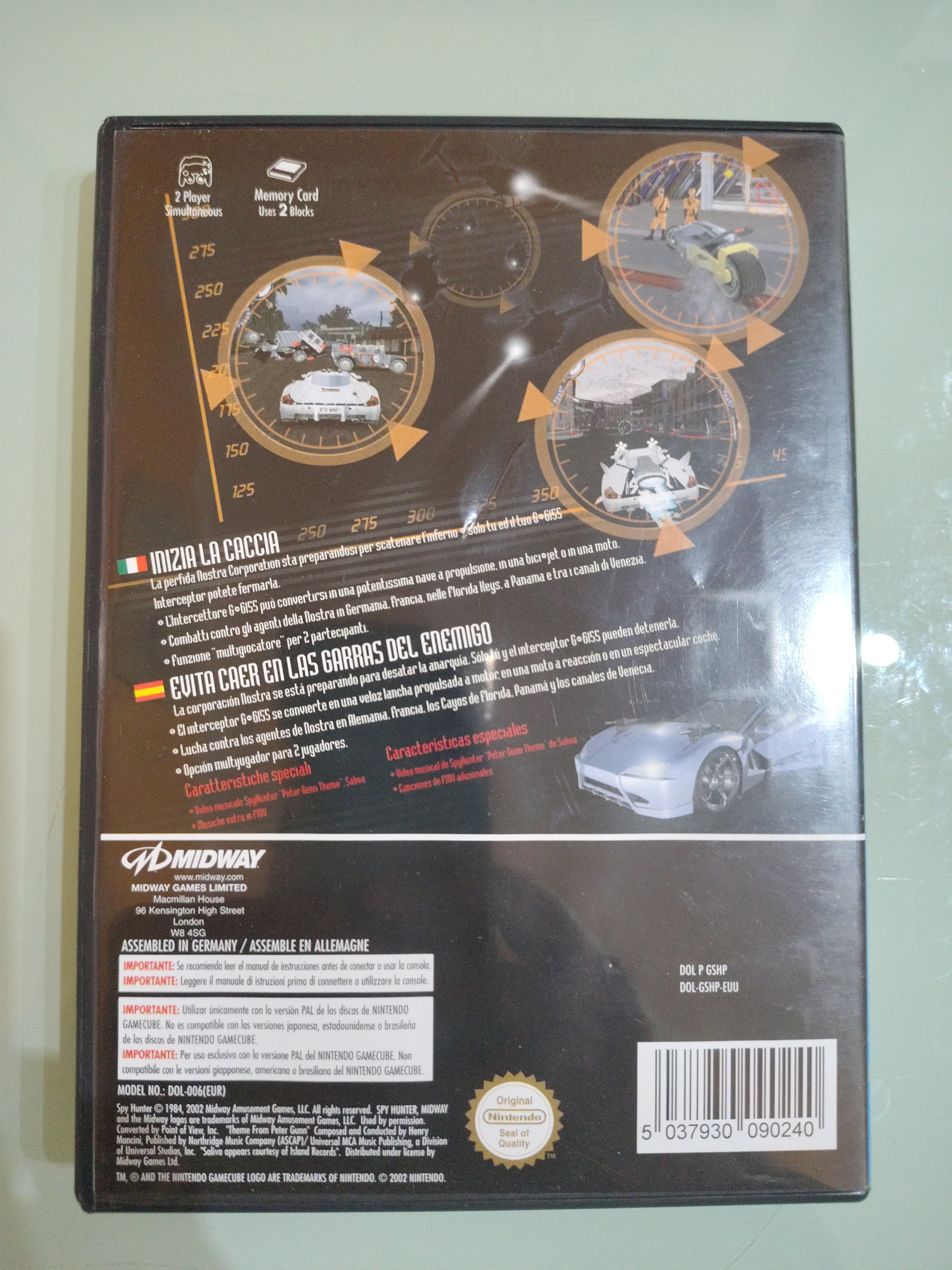 Spyhunter - Gamecube Nintendo - PAL