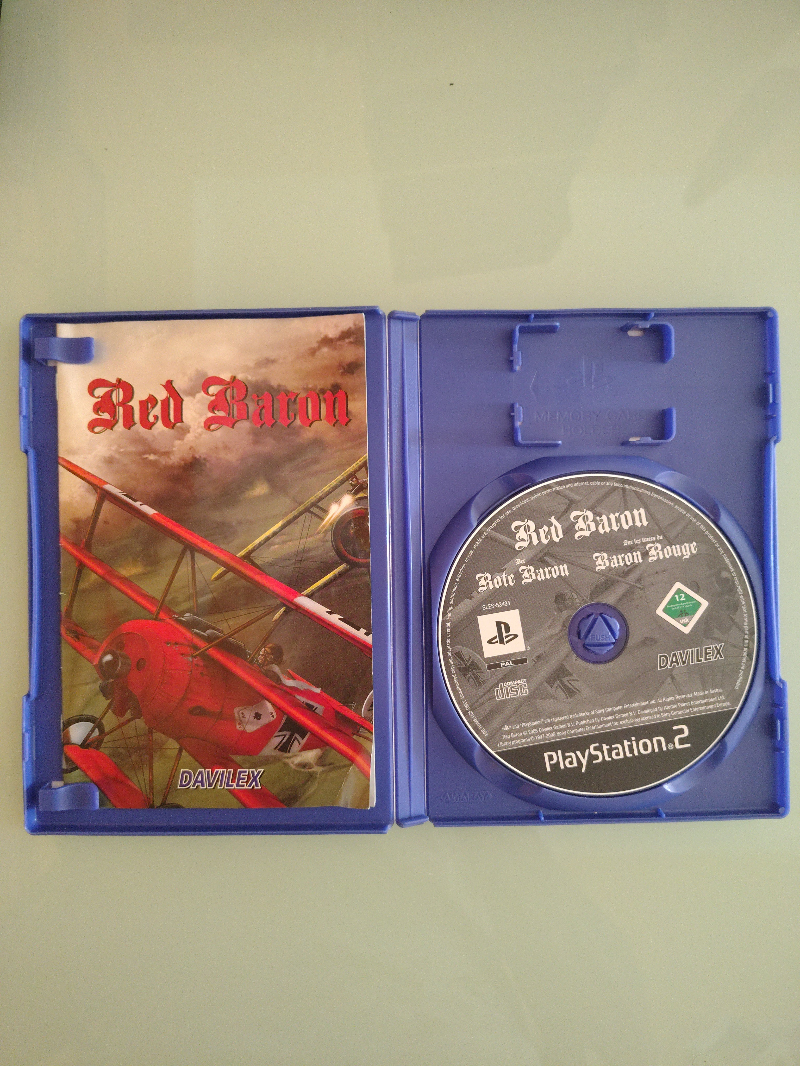 RED BARON SONY PS2 PLAYSTATION 2 PAL EU EUR ITA ITALIANO ORIGINALE COMPLETO