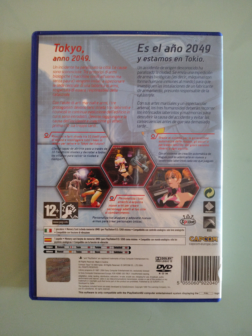 CRIMSON TEARS SONY PS2  PAL ESP ITA ITALIANO ORIGINALE