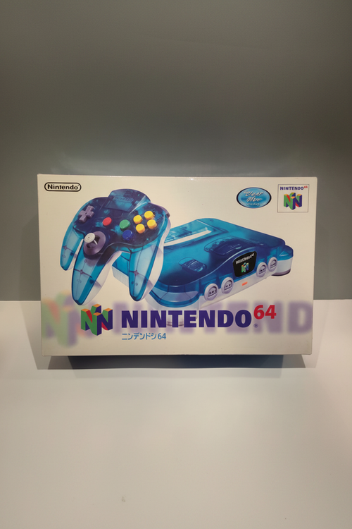 #N64 Console Clear Blue Giapponese Rara Nintendo NUS-001 JPN