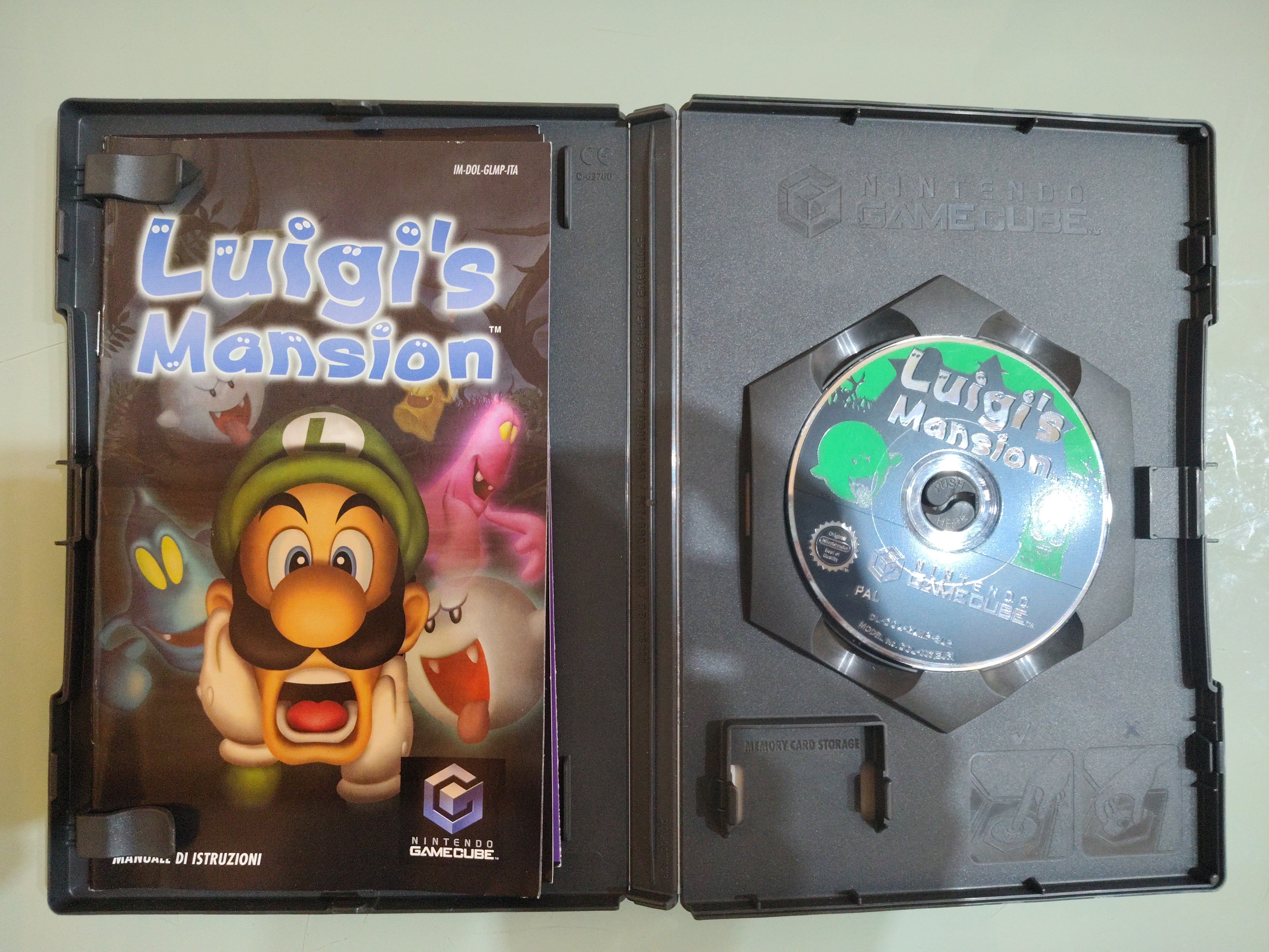 Videogioco per Nintendo Gamecube Luigi's Mansion PAL italiano triangolo Blu