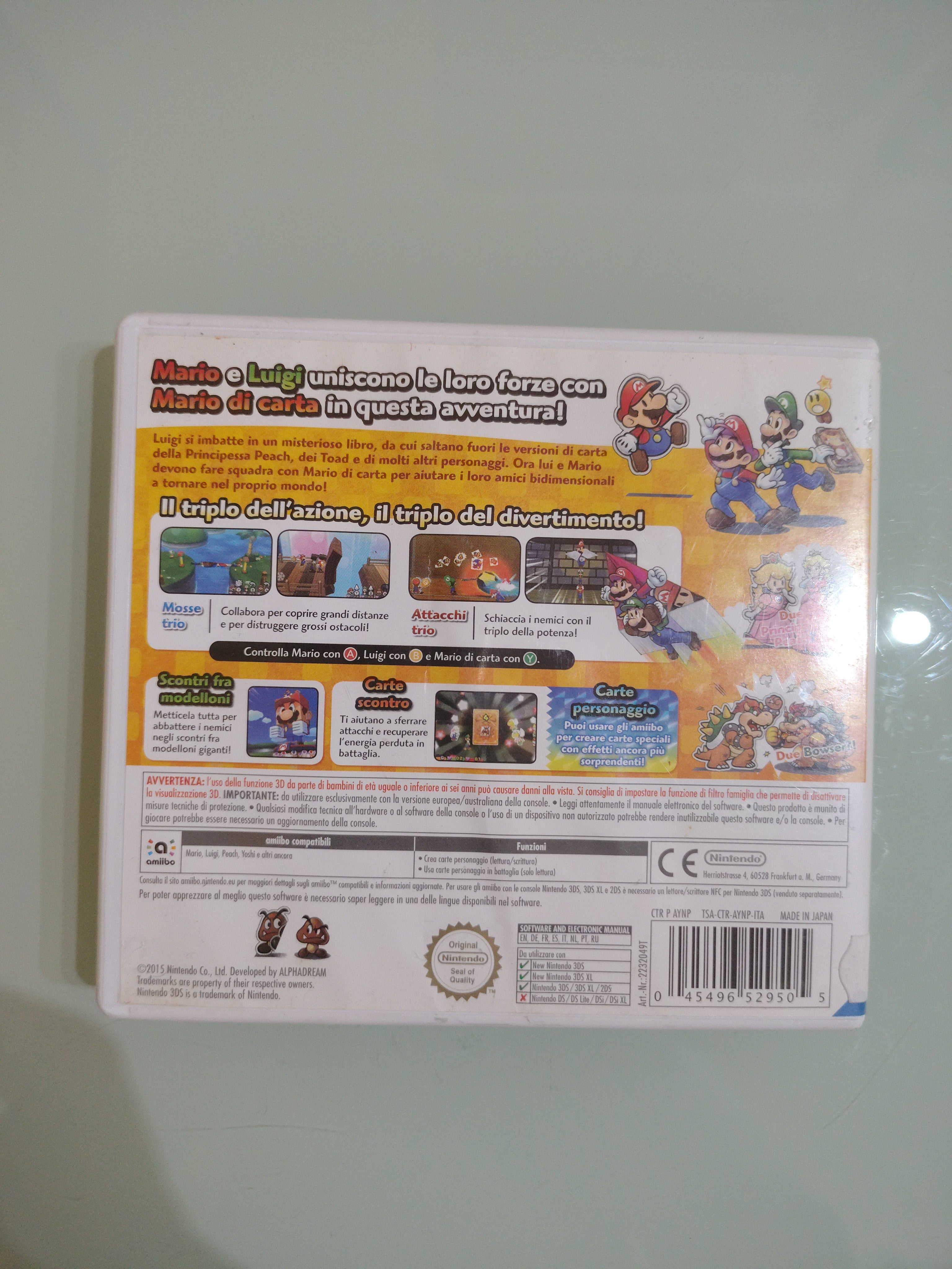 MARIO & LUIGI PAPER JAM BROS - NINTENDO 3DS  PAL ita
