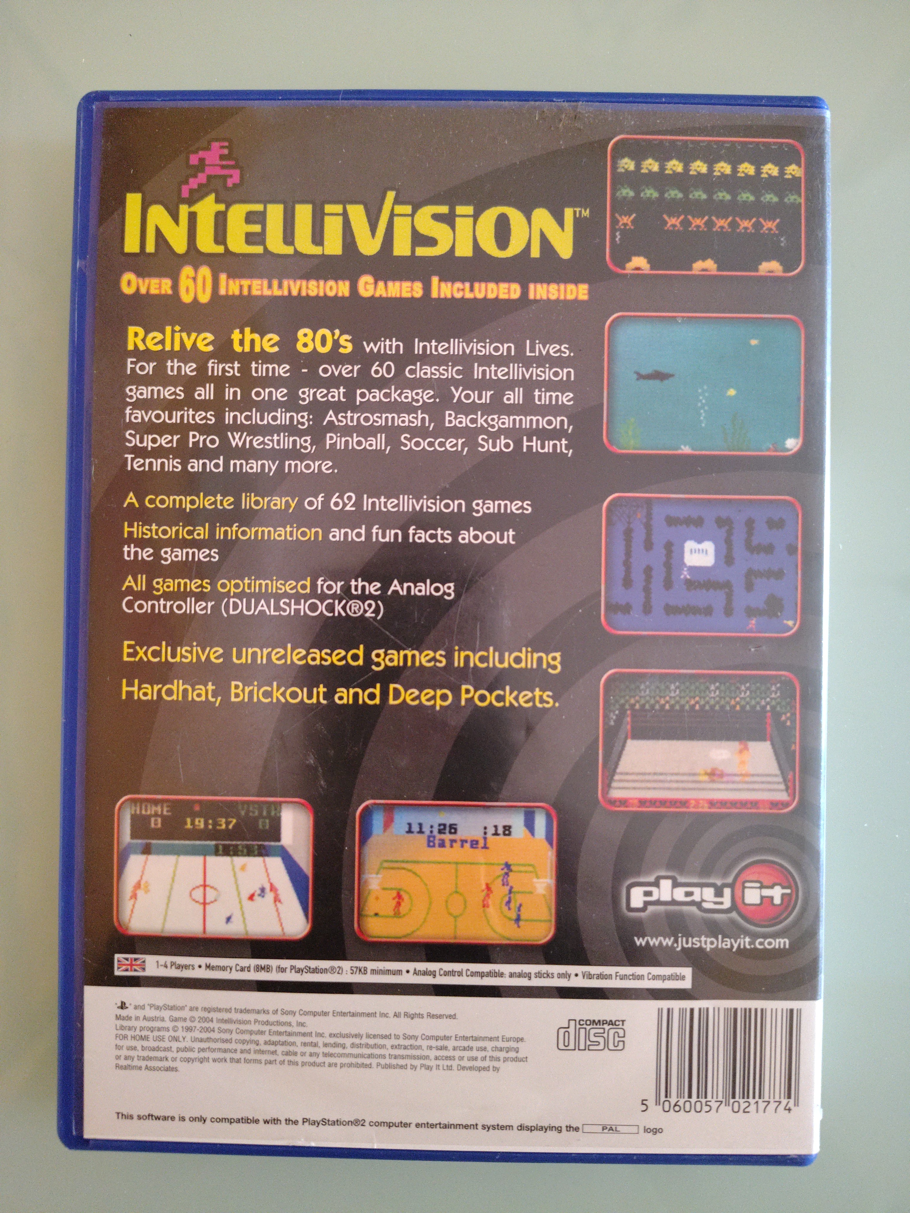 INTELLIVISION LIVES STORIA DEI VIDEOGIOCHI  PLAY STATION 2 PAL  COME NUOVO