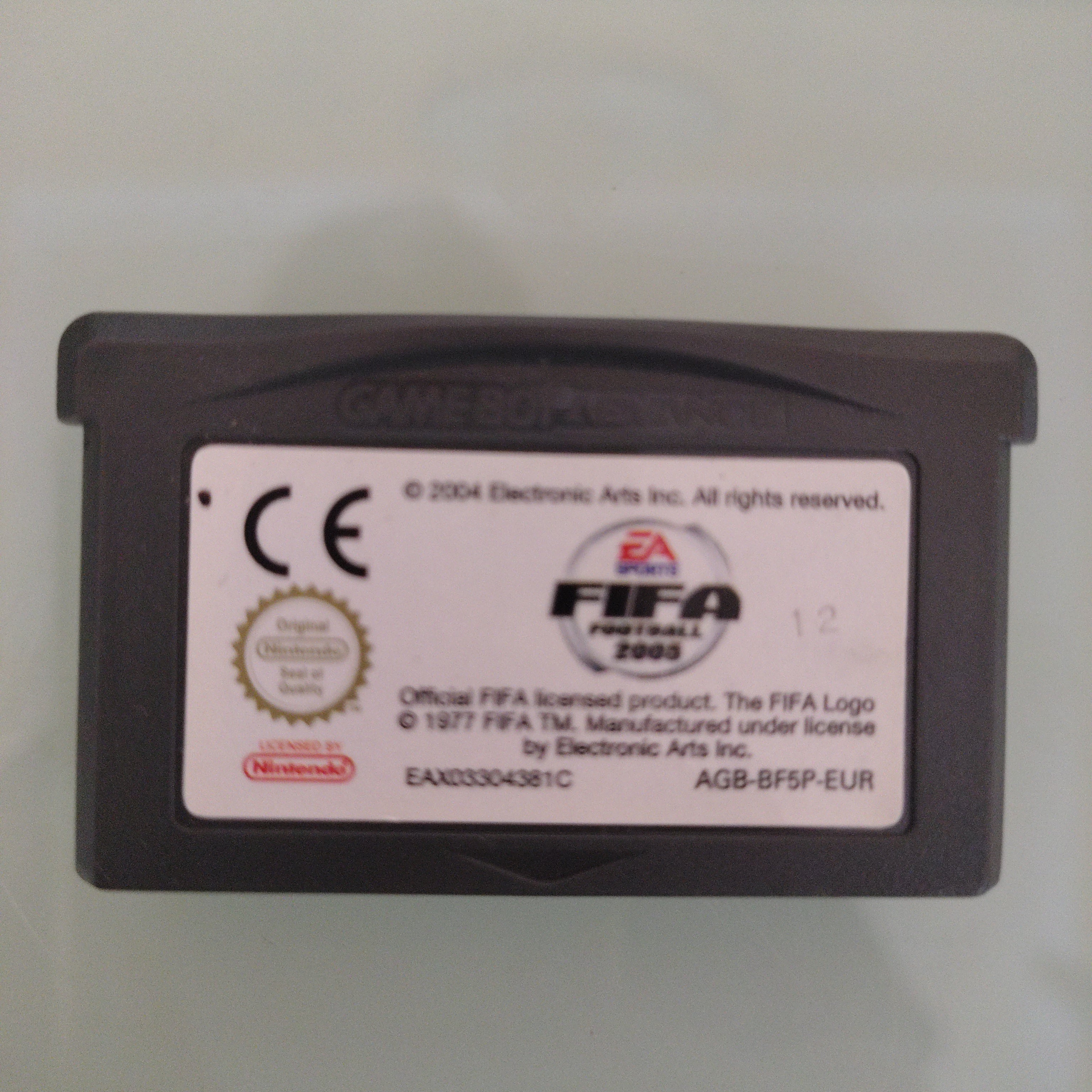 NINTENDO GAMEBOY ADVANCE GBA FIFA FOOTBALL ITA
