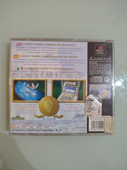 Caesars Palace 2000: Millennium Gold Edition (Sony PlayStation 1 PS1) *COMPLETO*