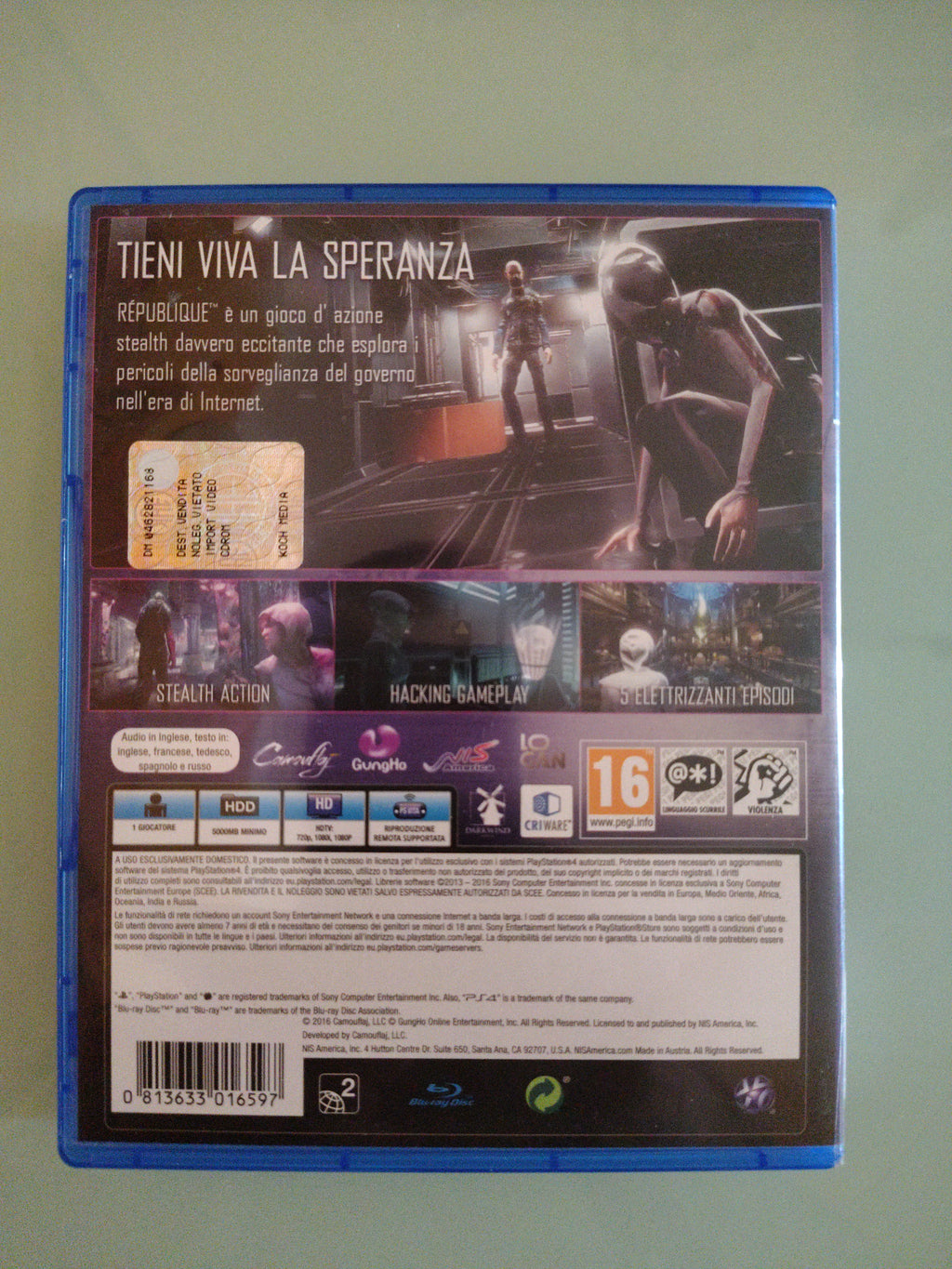 REPUBLIQUE  PS4  USATO FUNZIONANTE