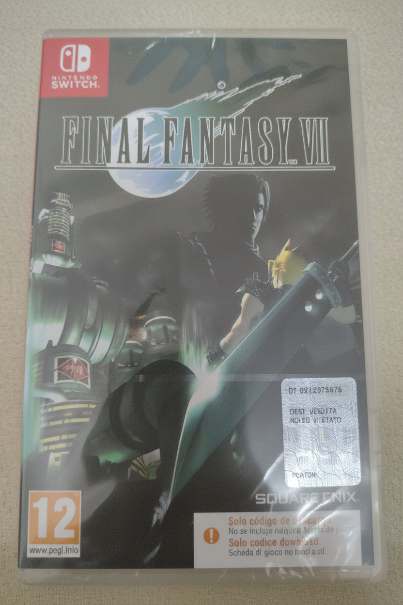 FINAL FANTASY VII Nintendo Switch Videogioco PAL NUOVO RAR0 codice download