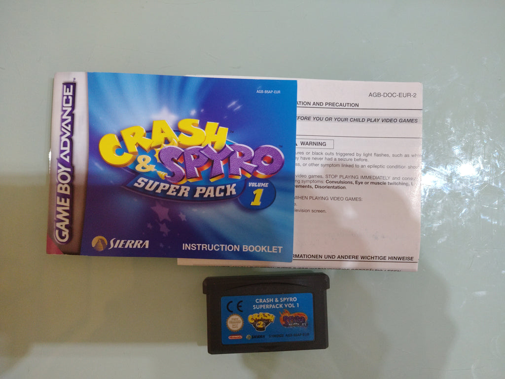Crash & Spyro Super Pack Game Boy Advance  PAL  EUR