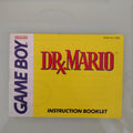 Dr. Mario  Autentico Nintendo Game Boy solo manuale originale