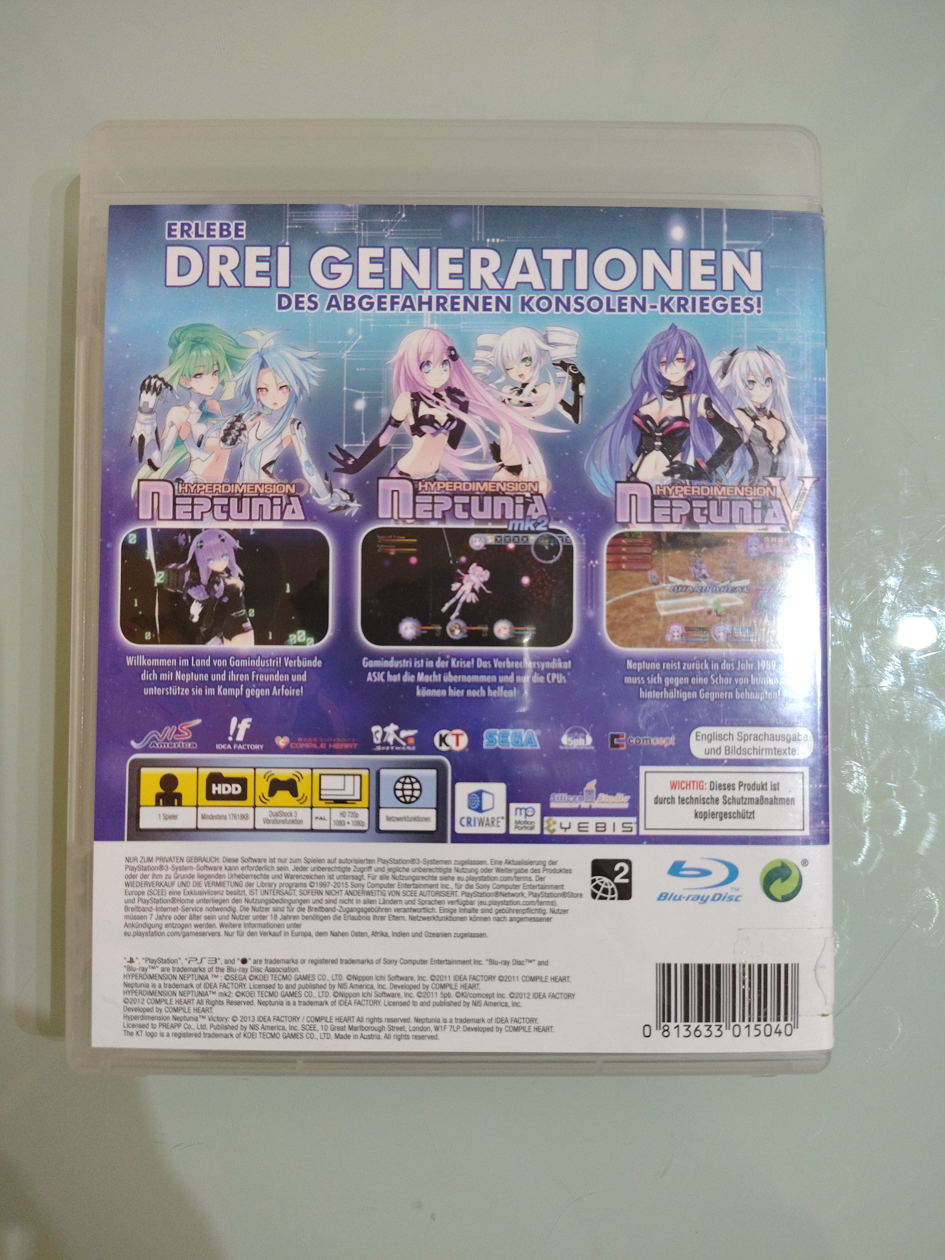 Hyperdimension Neptunia Hypercollection PlayStation 3 PAL (raro)