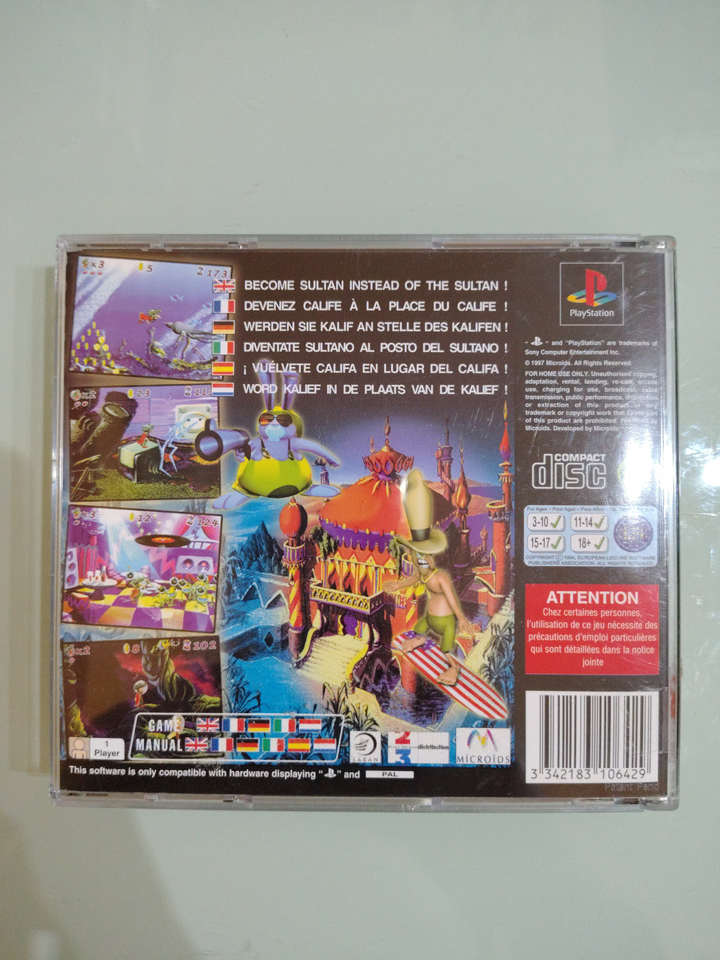 PlayStation 1 PSX PS1 Iznogoud PAL ita multi