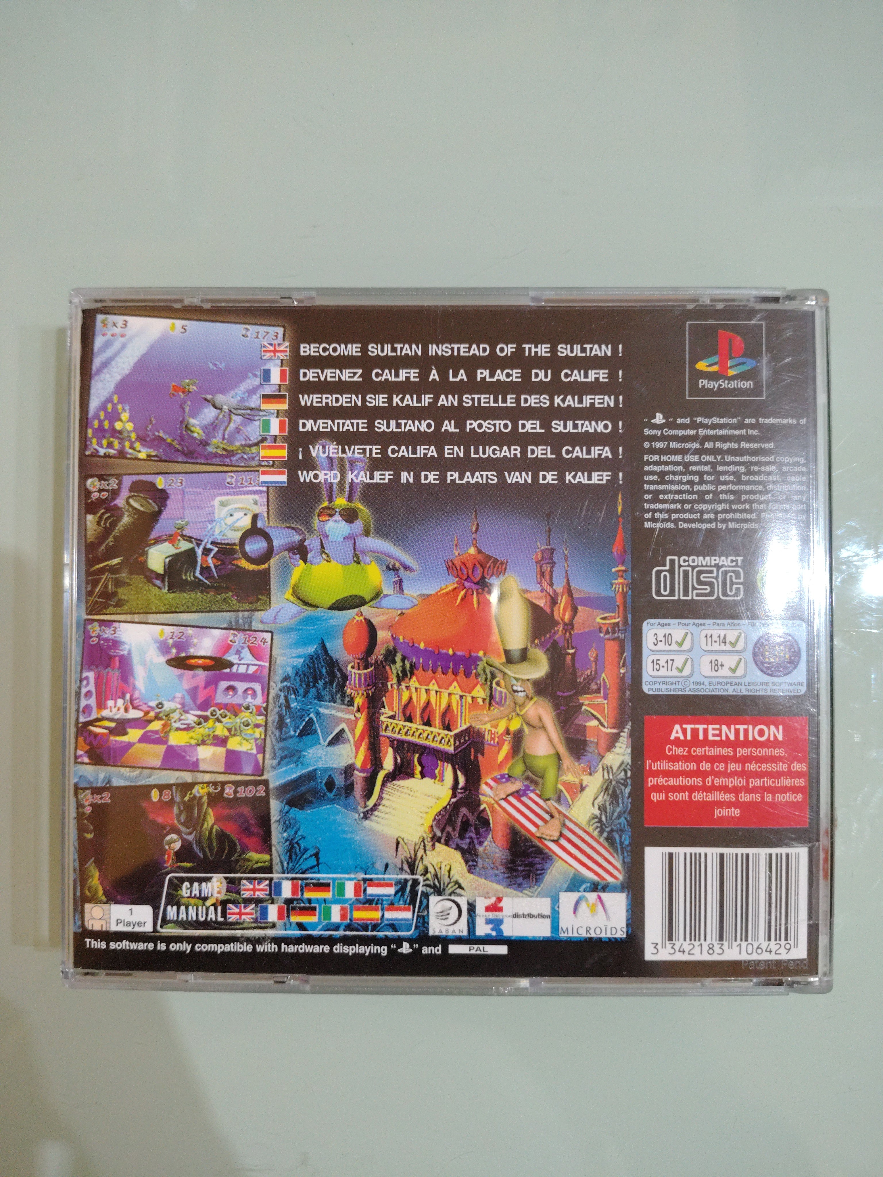 PlayStation 1 PSX PS1 Iznogoud PAL ita multi