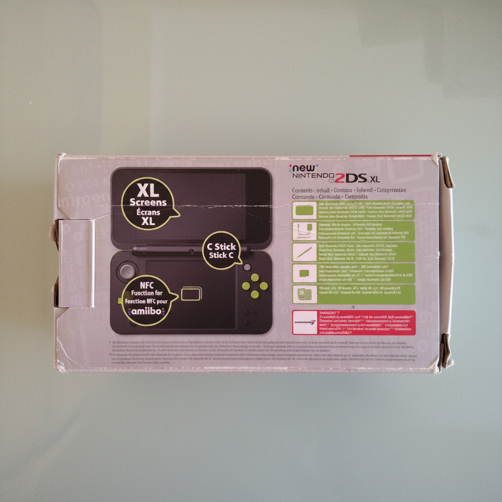 Console Nintendo  2DS XL  verde lime x nera con scatola usato