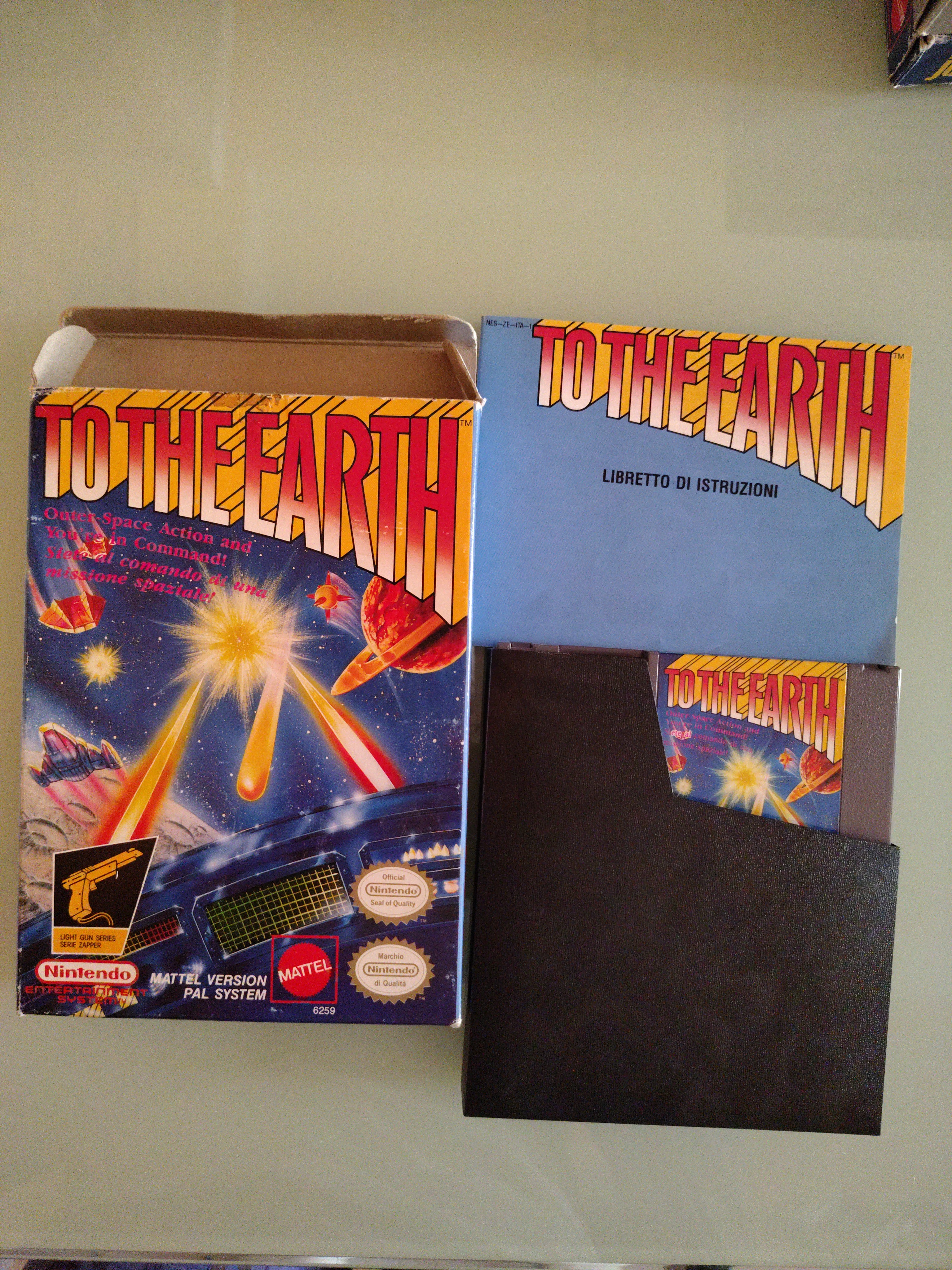 To the Earth NES Nintendo Completo  Originale Autentico Ottime Condizioni