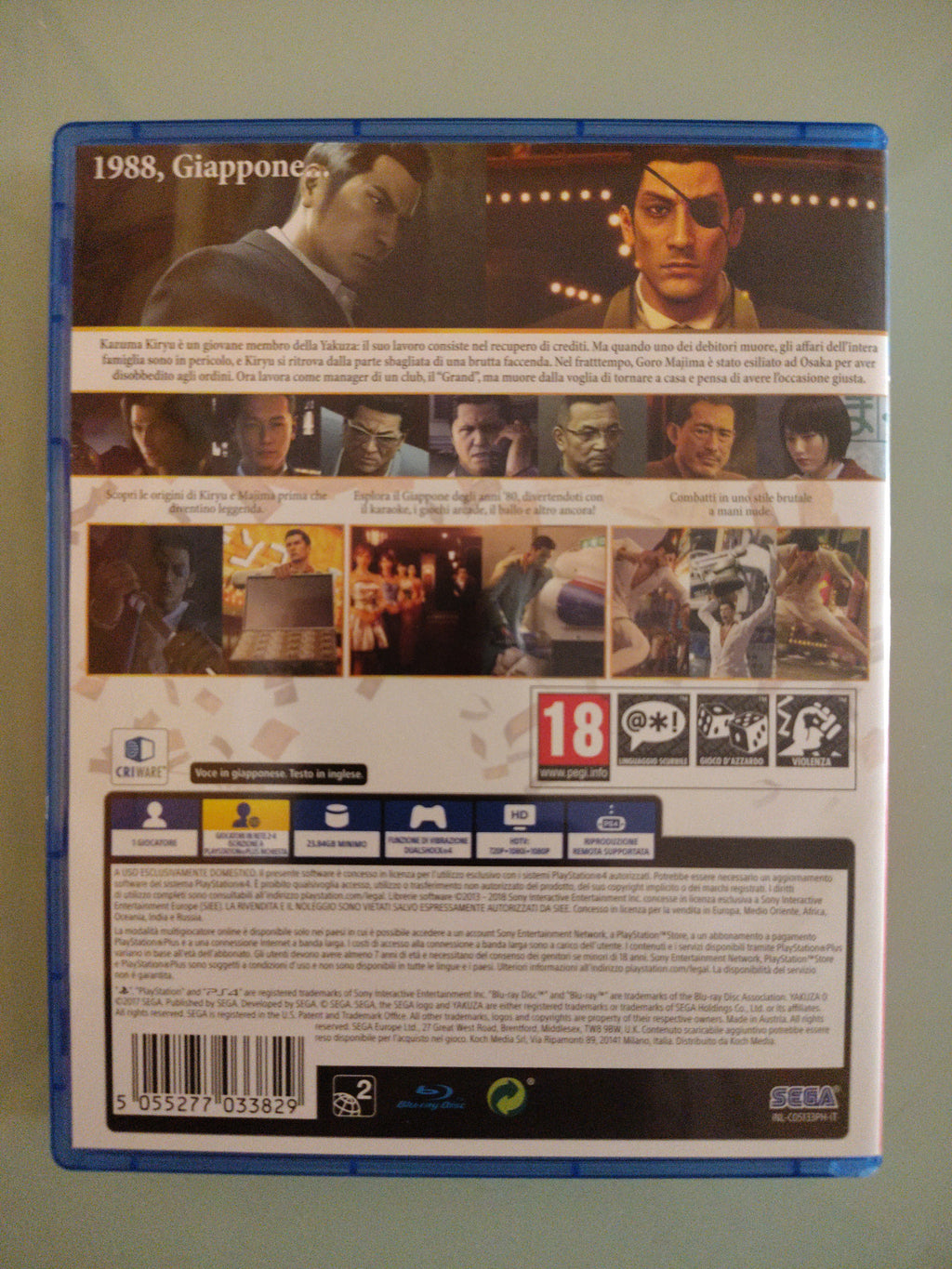 Yakuza 0 Zero PS4