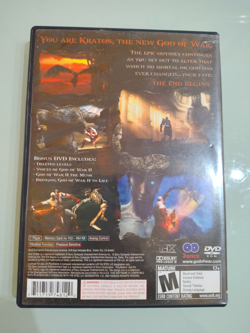 GOD OF WAR TWO DISC SET NTSC