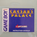 Caesars Palace GameBoy Nintendo solo manuale istruzioni