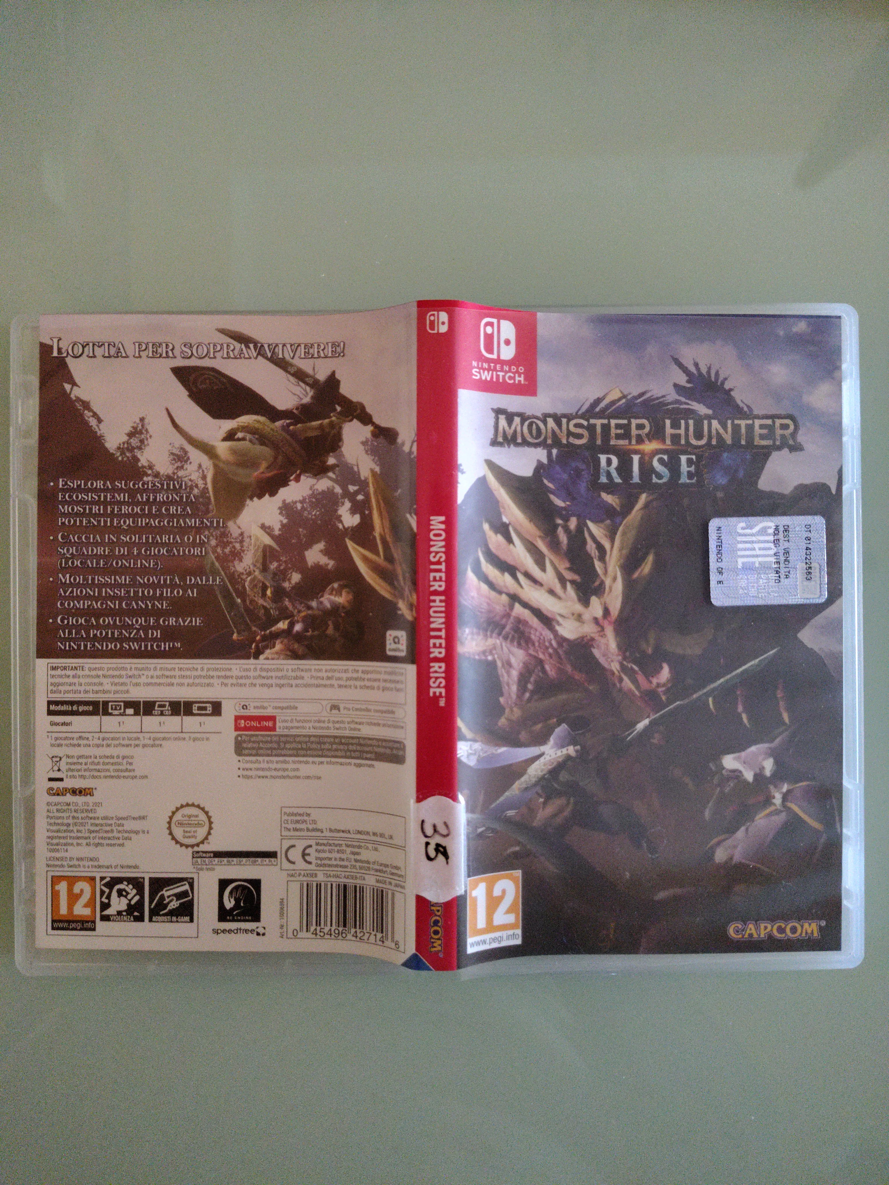 Videogioco Nintendo Switch Monster Hunter Rise usato italiano