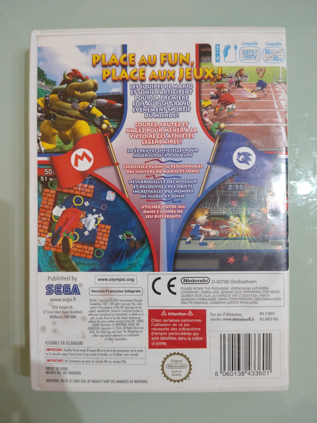Mario & sonic aux Jeux Olympiques de Beijing 2008 PAL multilingue