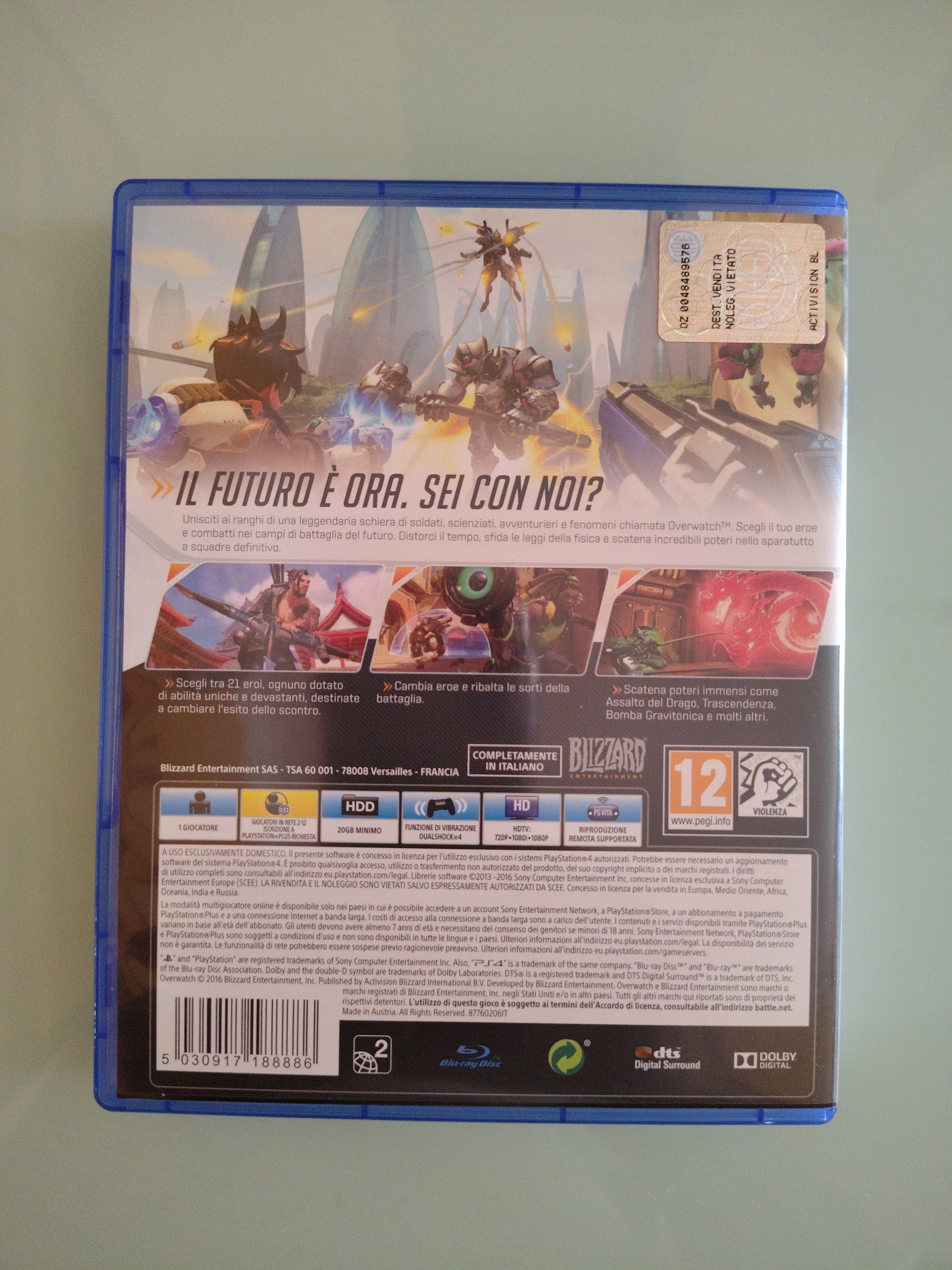 OVERWATCH ORIGINS EDITION PS4 USATO
