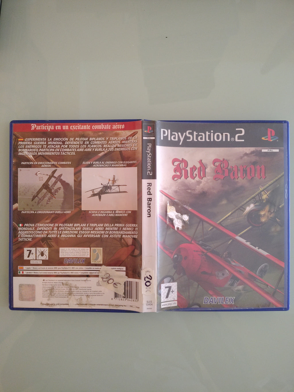 RED BARON SONY PS2 PLAYSTATION 2 PAL EU EUR ITA ITALIANO ORIGINALE COMPLETO