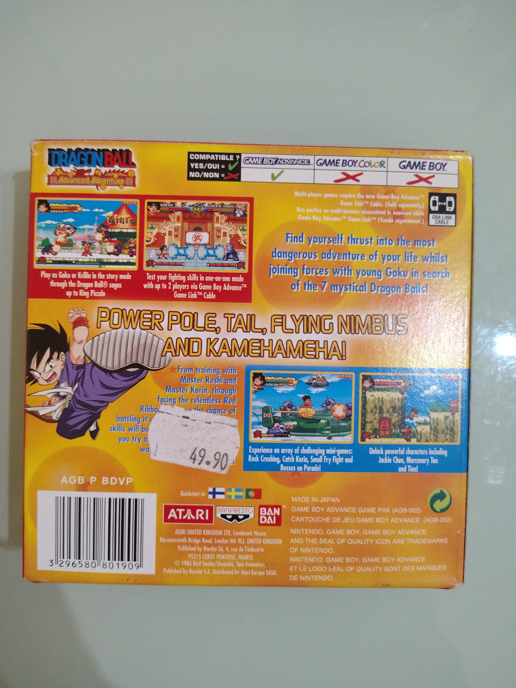 Dragon Ball Advanced Adventure Gameboy Advance GBA