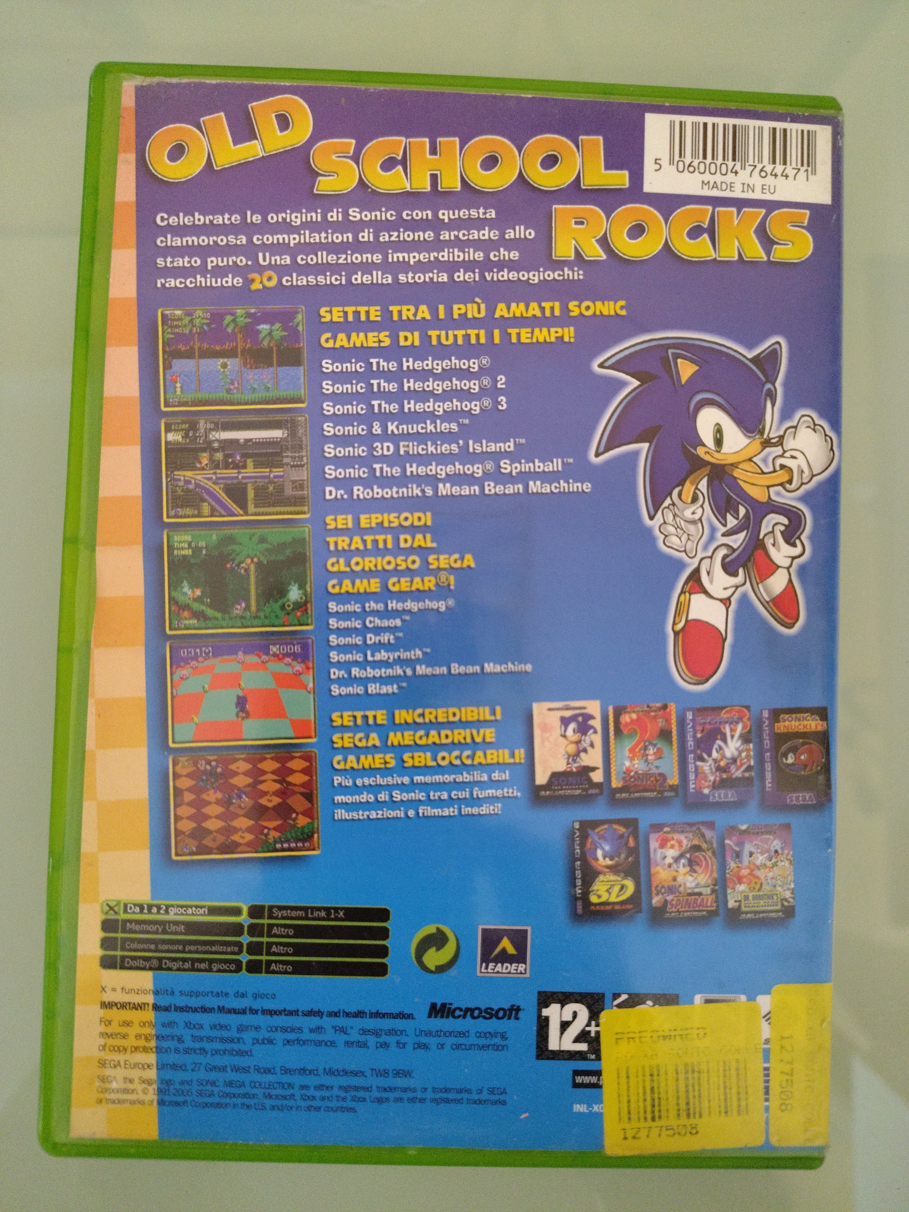 Sonic Mega Collection Plus Microsoft Xbox 2004 senza manuale