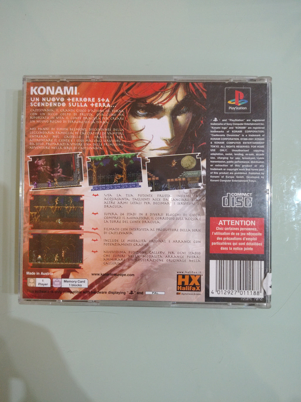 CASTLEVANIA CHRONICLES PS1 PAL ITA OTTIMO