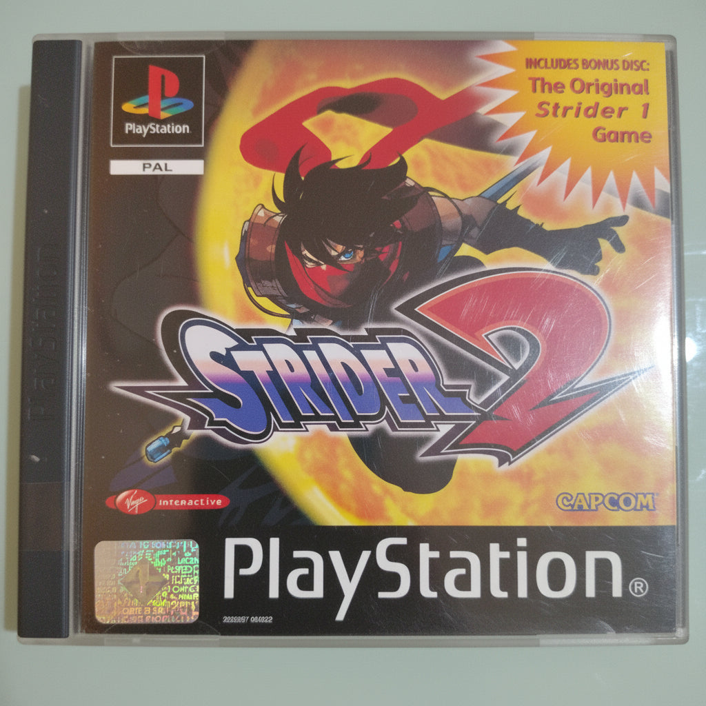 STRIDER 2 GIOCO COMPLETO PLAYSTATION 1  PSX PS-ONE ITALIANO USATO COME NUOVO