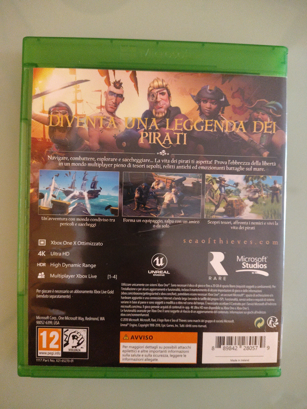 XBOX ONE SEA OF THIEVES PAL ITA