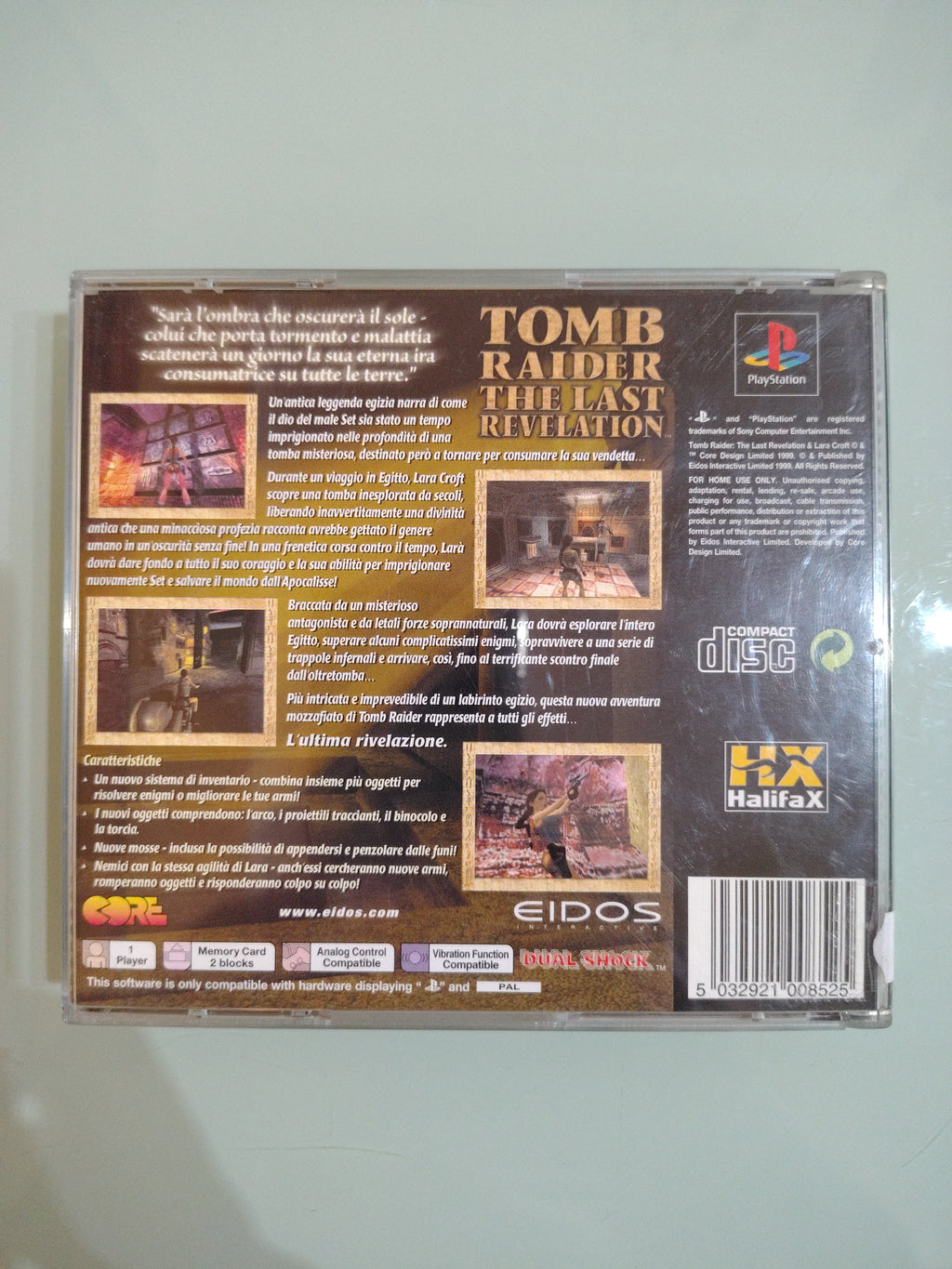 TOMB RAIDER - THE LAST RIVELATION  GIOCO  PLAY STATION 1  ITALIANO PARI AL NUOVO