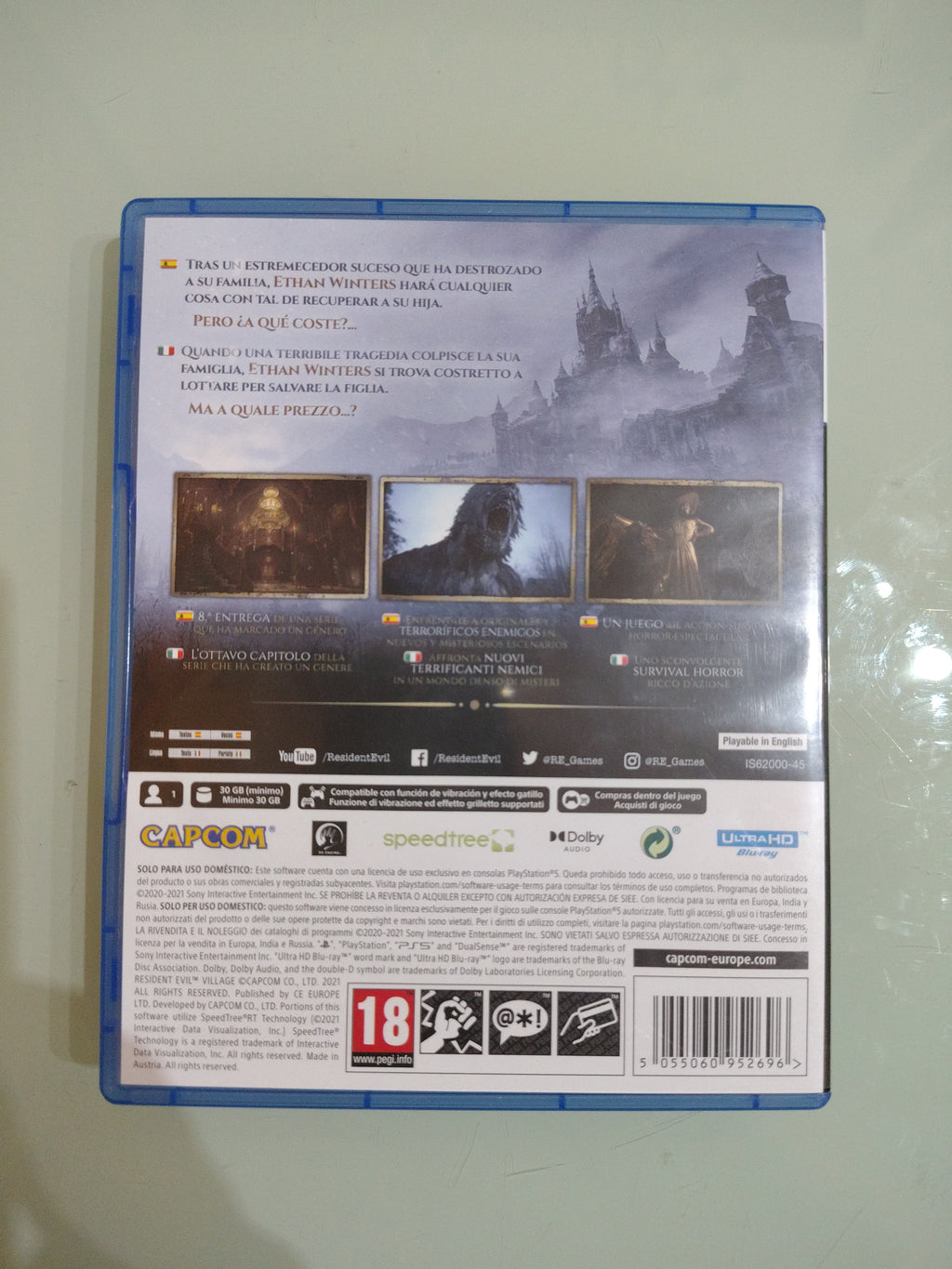Resident Evil Village Sony PlayStation 5 testato e funzionante completo