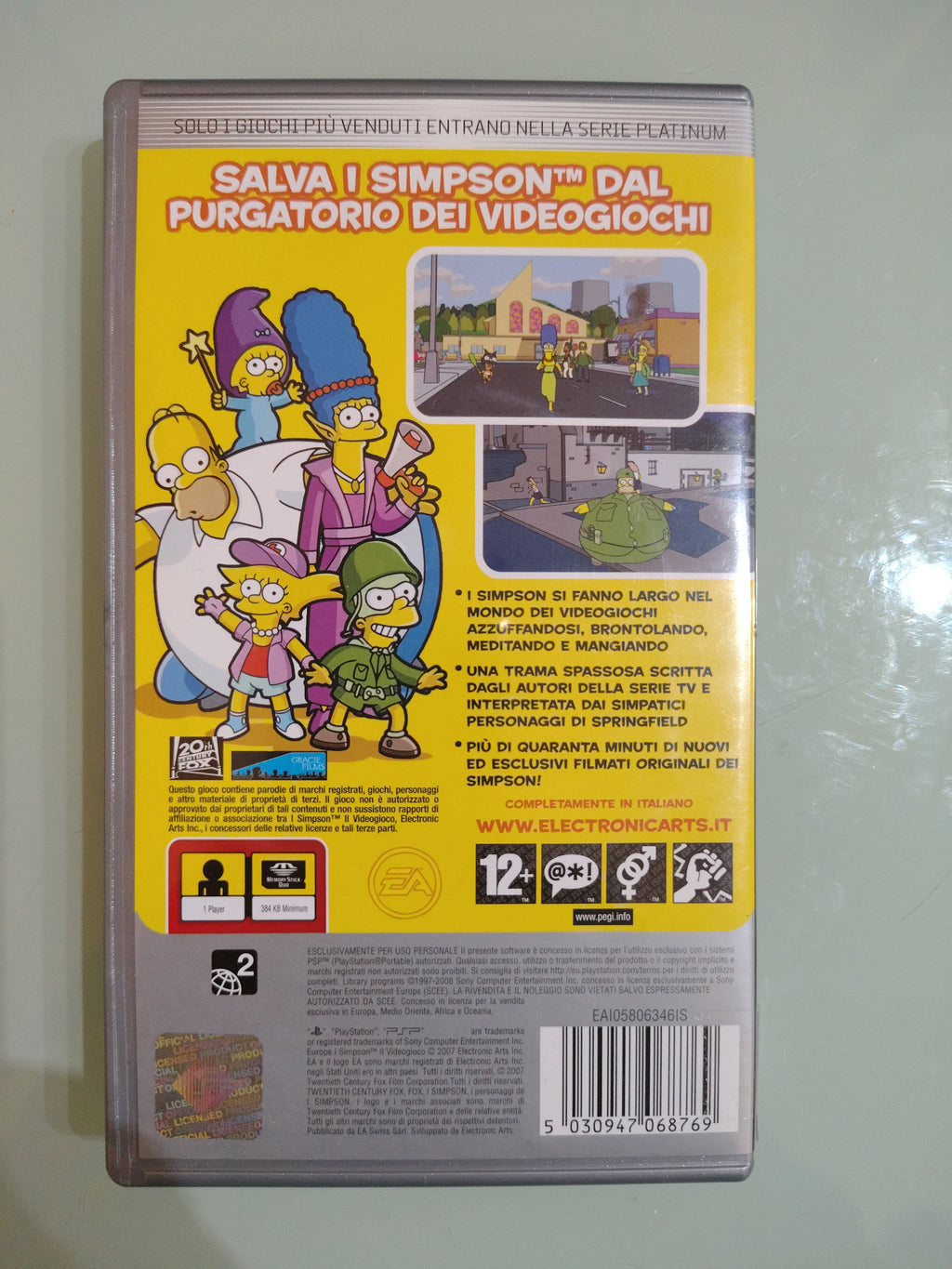 I SIMPSON IL VIDEOGIOCO  EDIZIONE ITALIANA